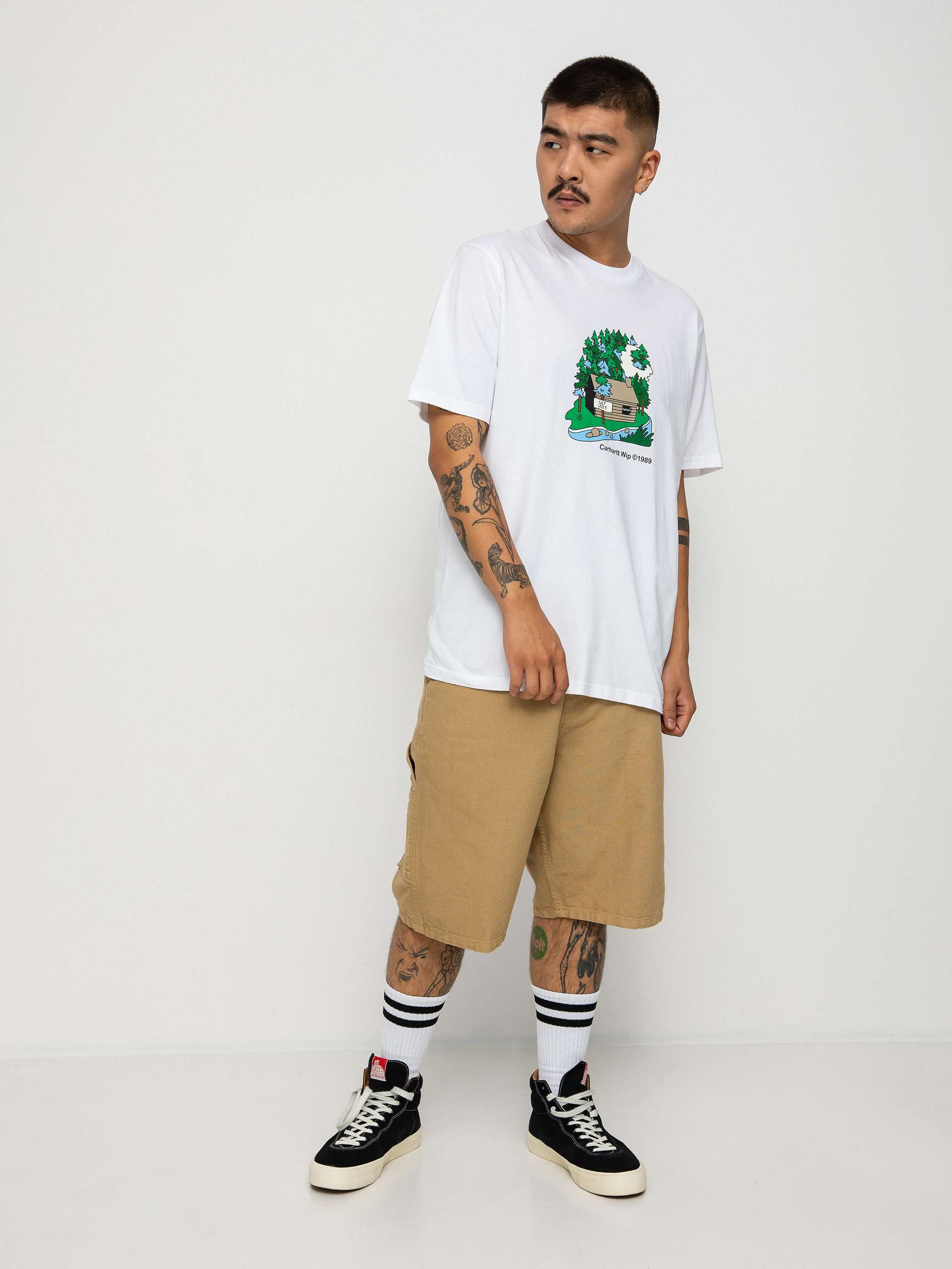 T-shirt Carhartt WIP Cabin (white)