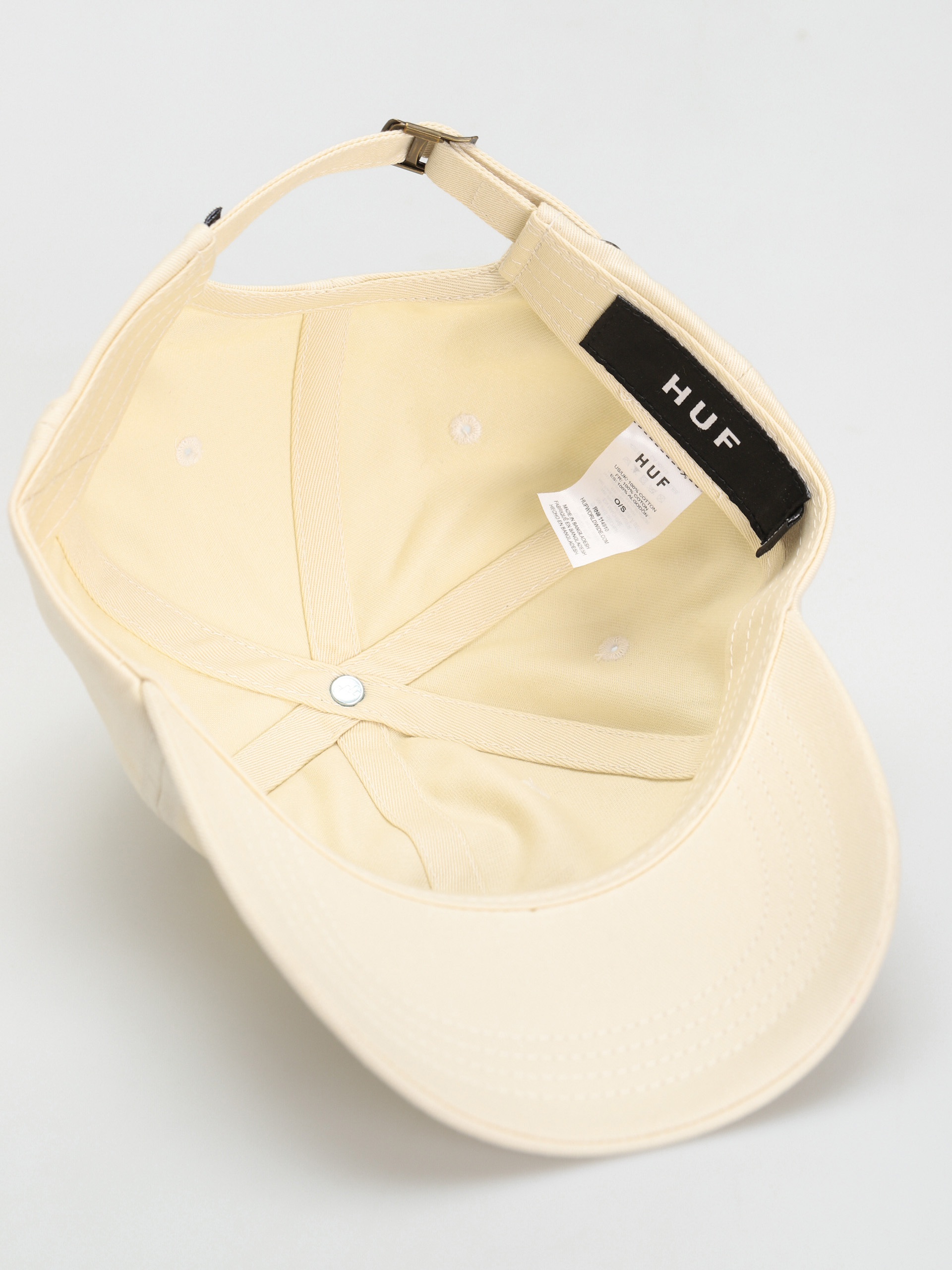 Czapka z daszkiem HUF Essentials Og Logo Cv 6 Panel (off white)
