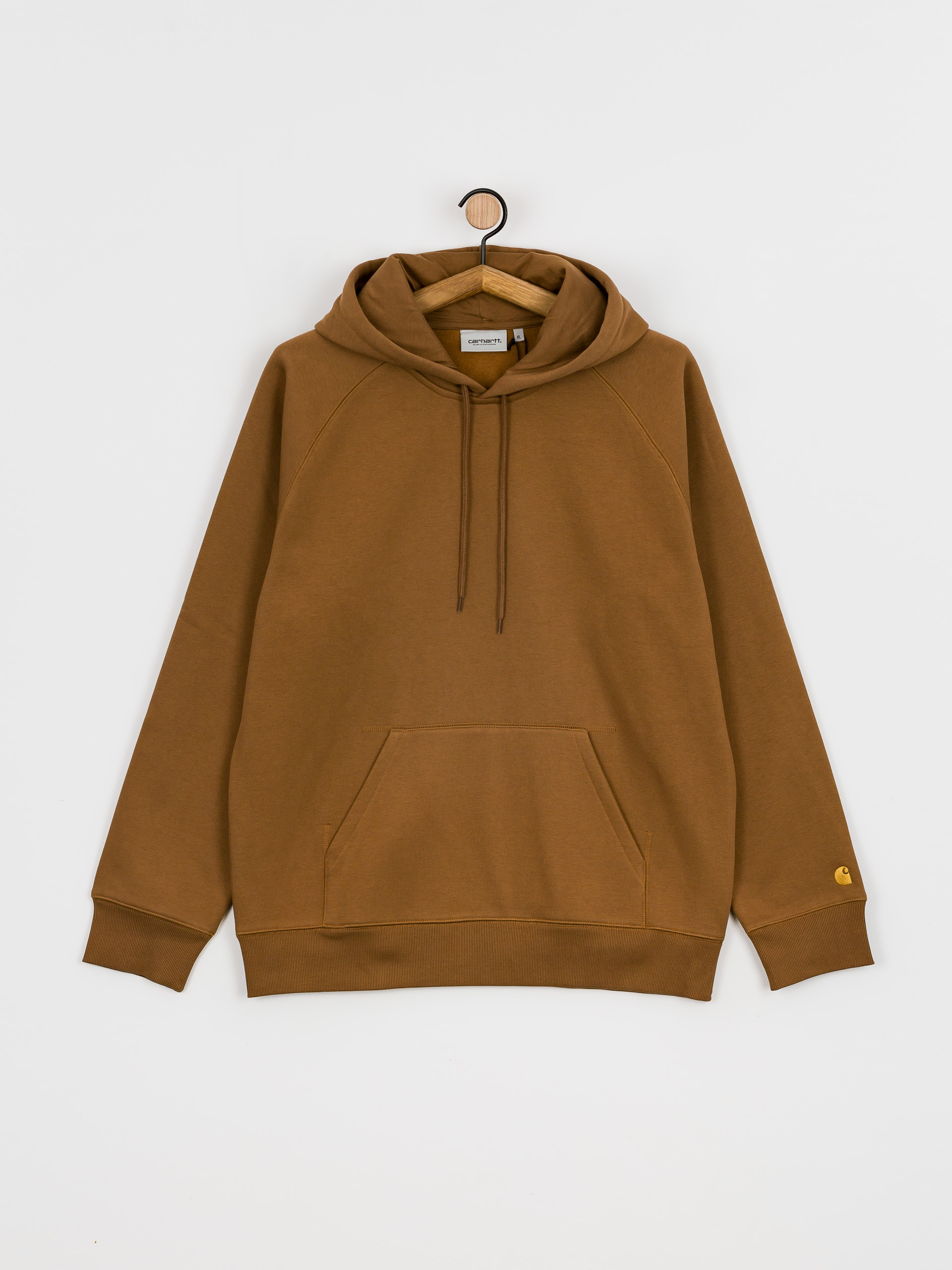 Bluza z kapturem Carhartt WIP Chase HD (hamilton brown/gold)