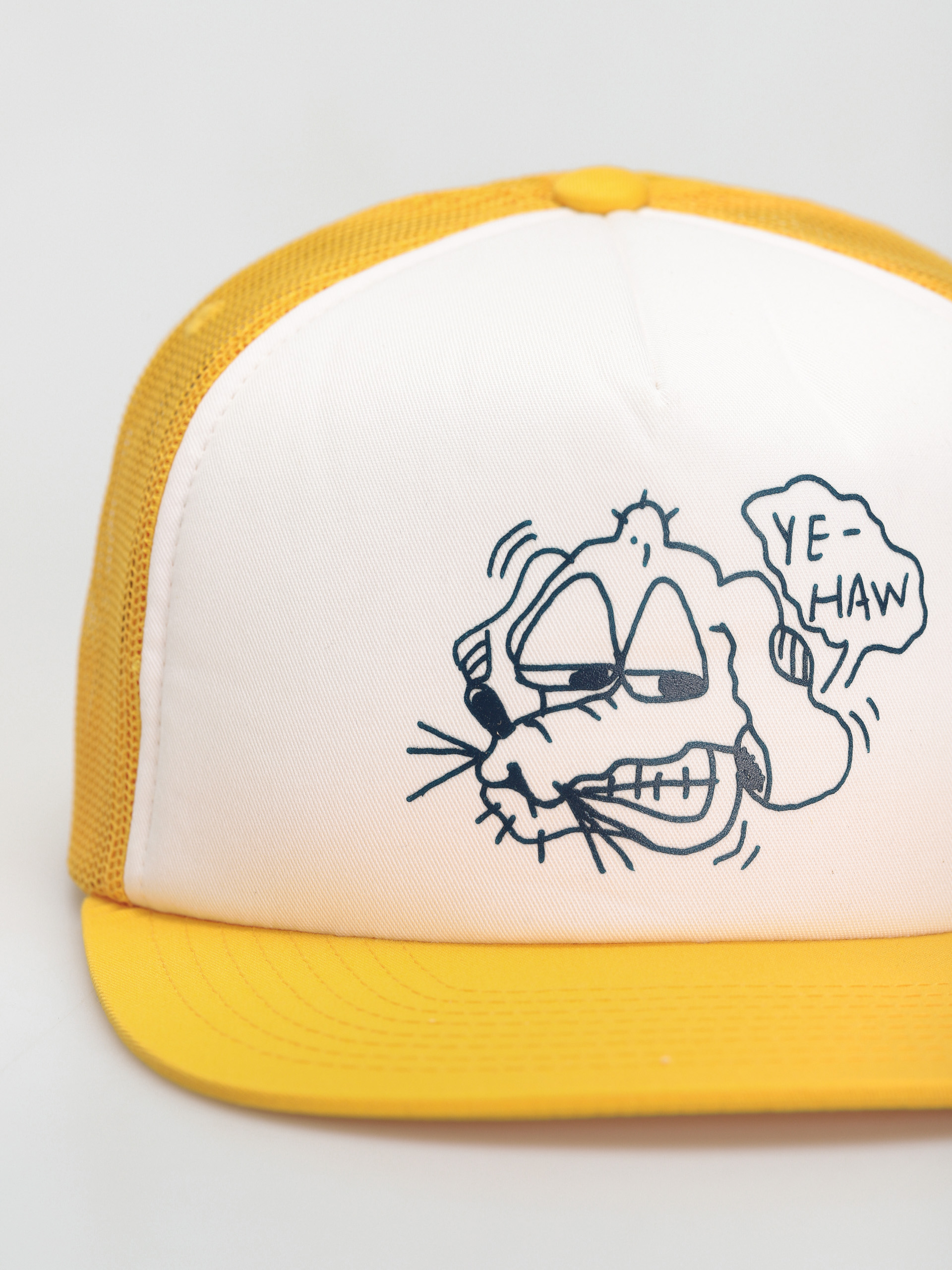 Czapka z daszkiem Brixton Ye Haw Mp Mesh Cap (yellow cab/white)