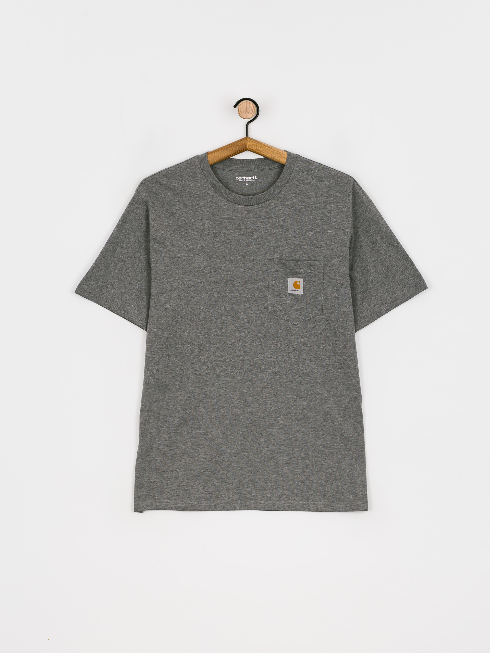 T-shirt Carhartt WIP Pocket (dark grey heather)