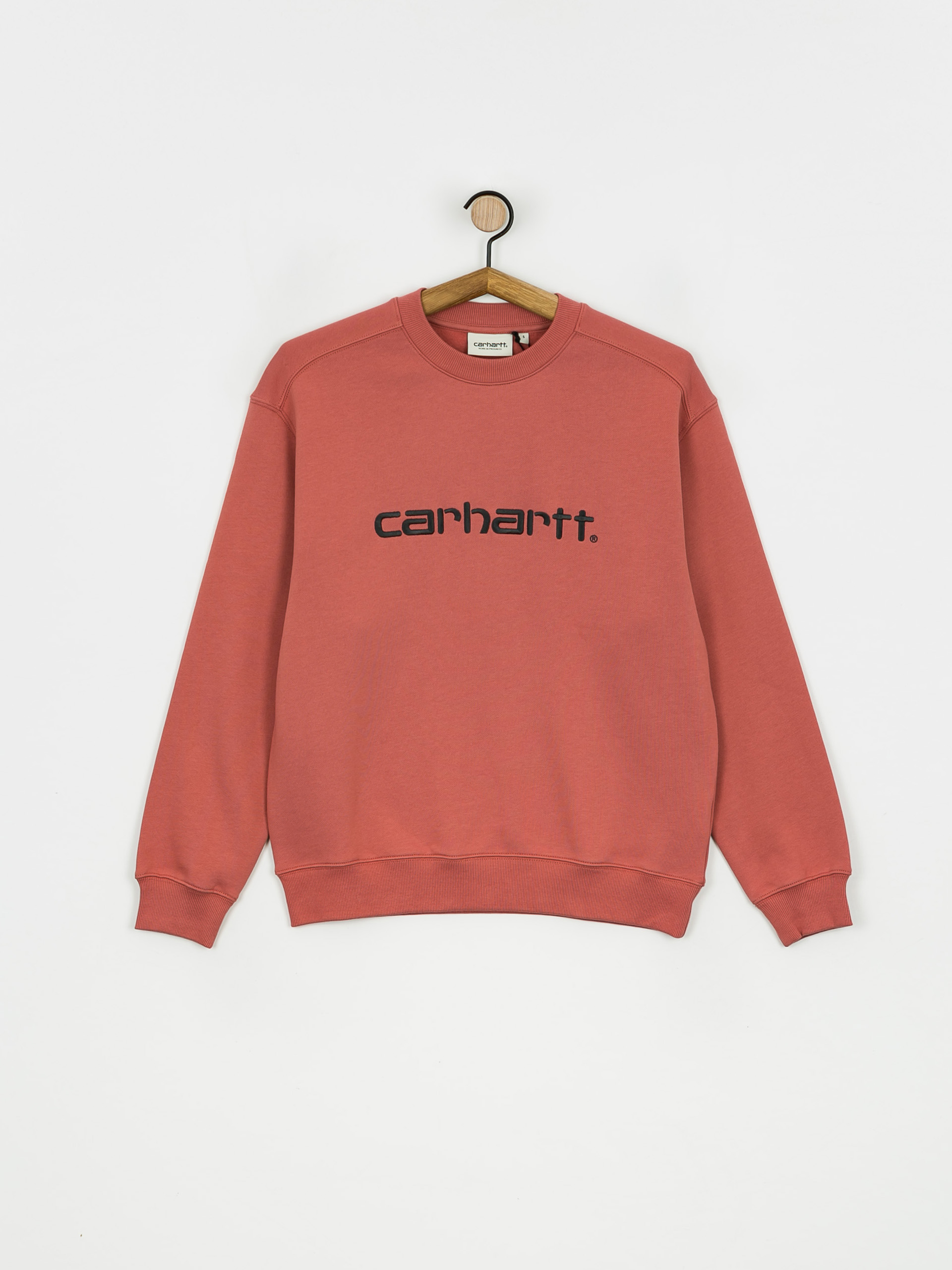 Bluza z kapturem Carhartt WIP Sweat Wmn (misty blush/vulcan)