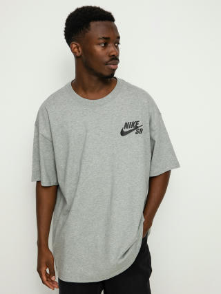 T-shirt Nike SB Logo (dk grey heather/black)