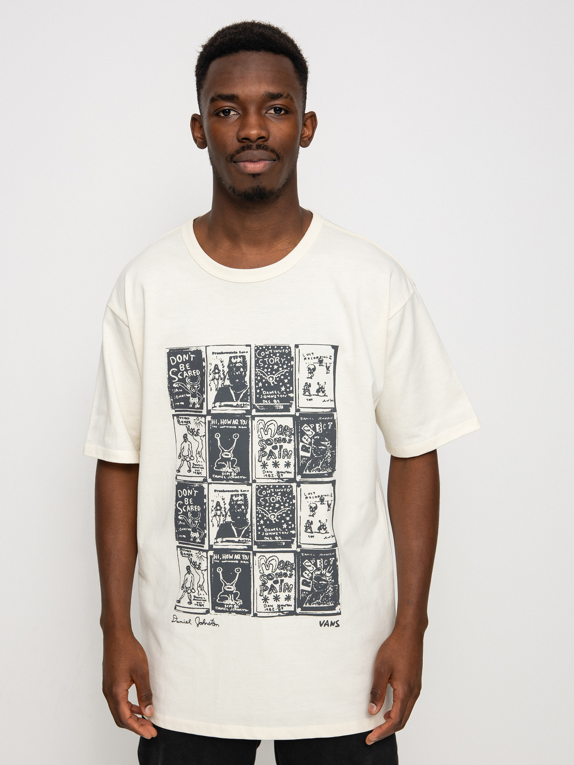T-shirt Vans X Daniel Johnston Checkerbrd Otw (antique white)