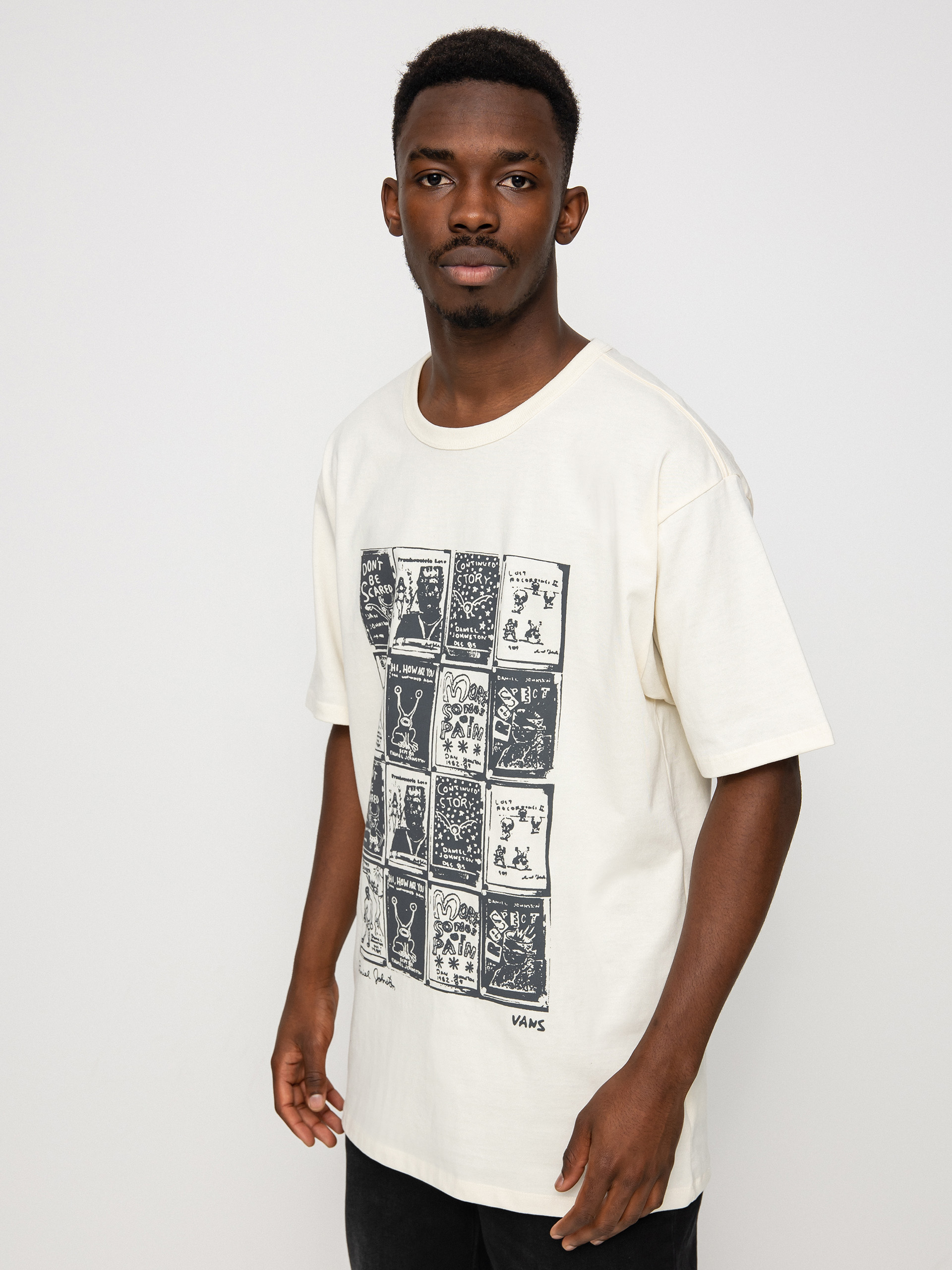 T-shirt Vans X Daniel Johnston Checkerbrd Otw (antique white)