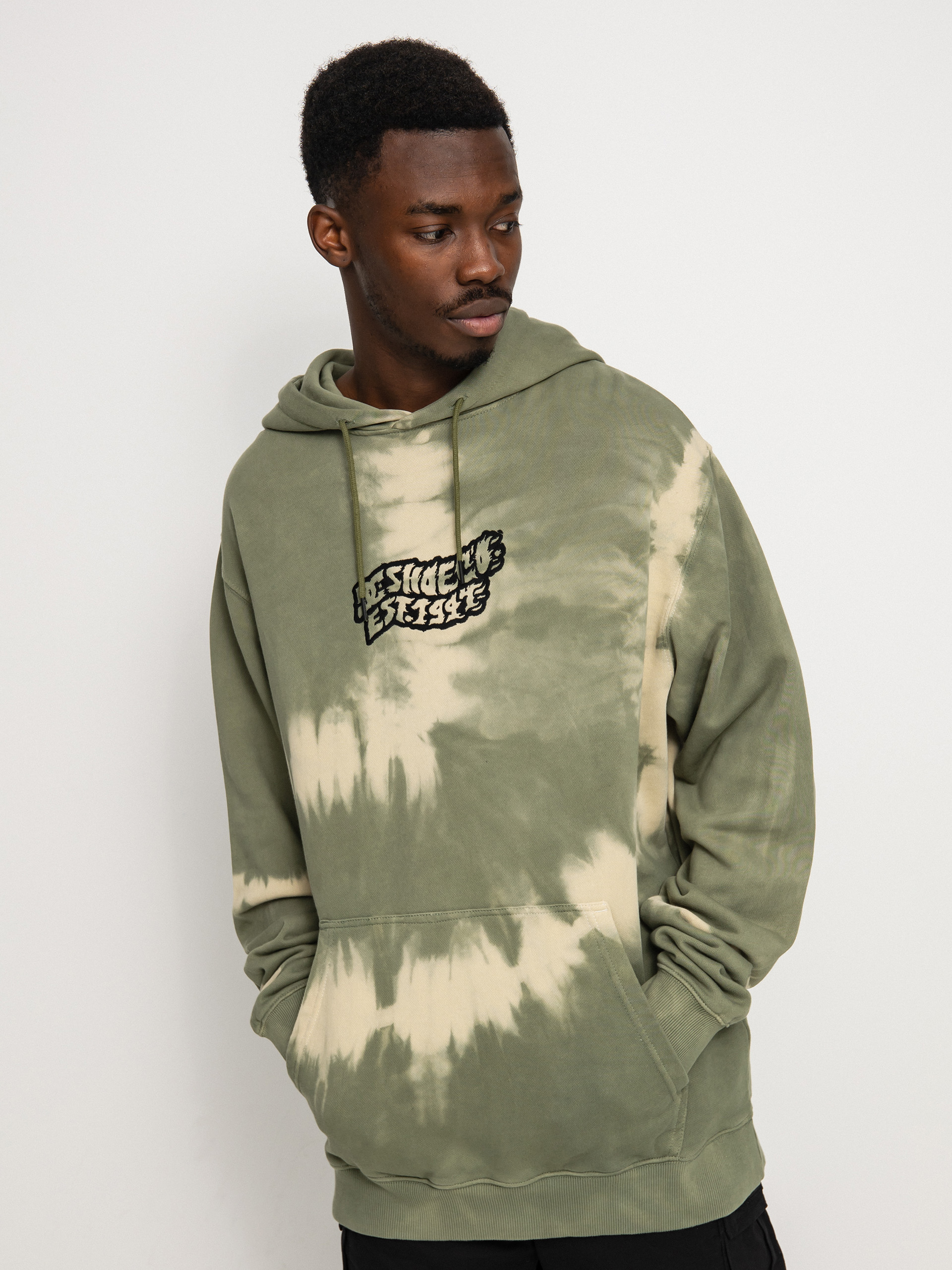 Bluza z kapturem DC Raiser HD (olivine tie dye)