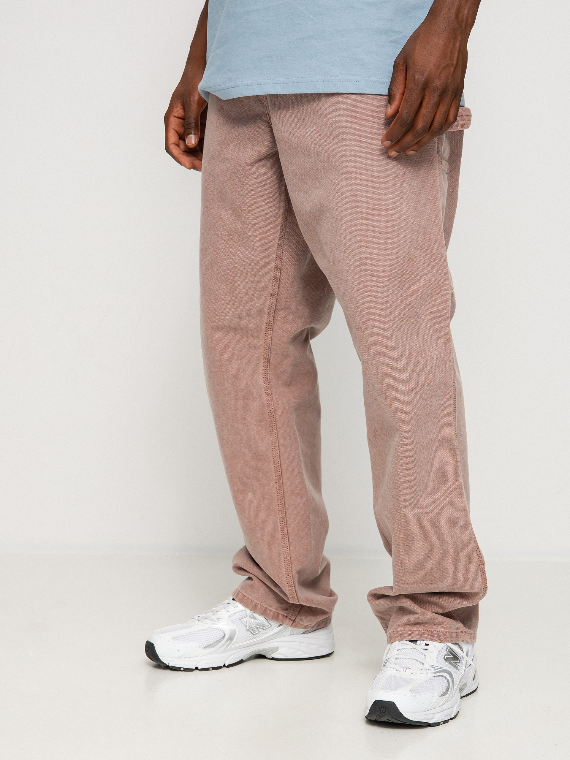 Spodnie Carhartt WIP Single Knee (dark plum)