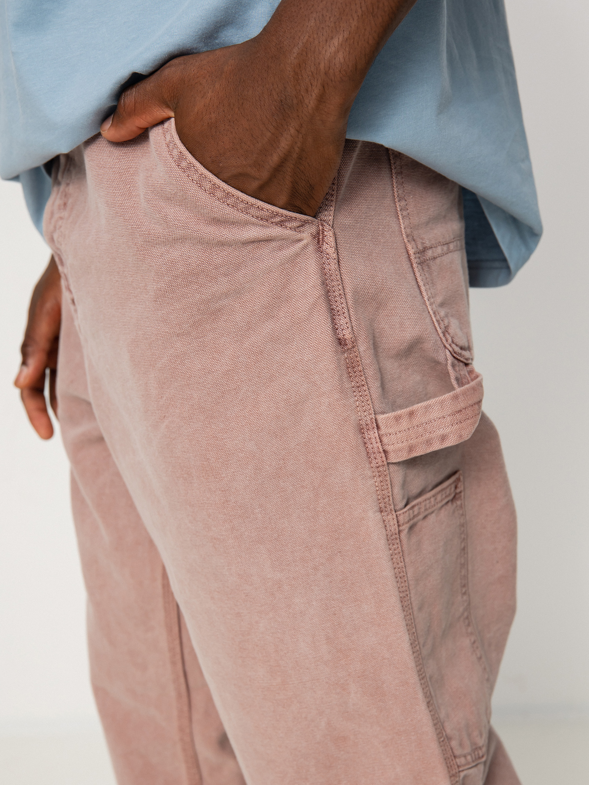 Spodnie Carhartt WIP Single Knee (dark plum)