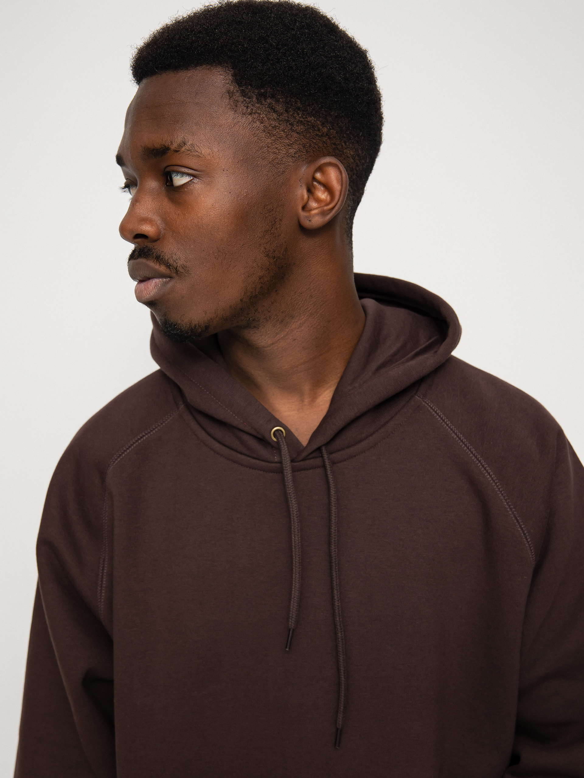 Bluza z kapturem Carhartt WIP Chase HD (dark umber/gold)