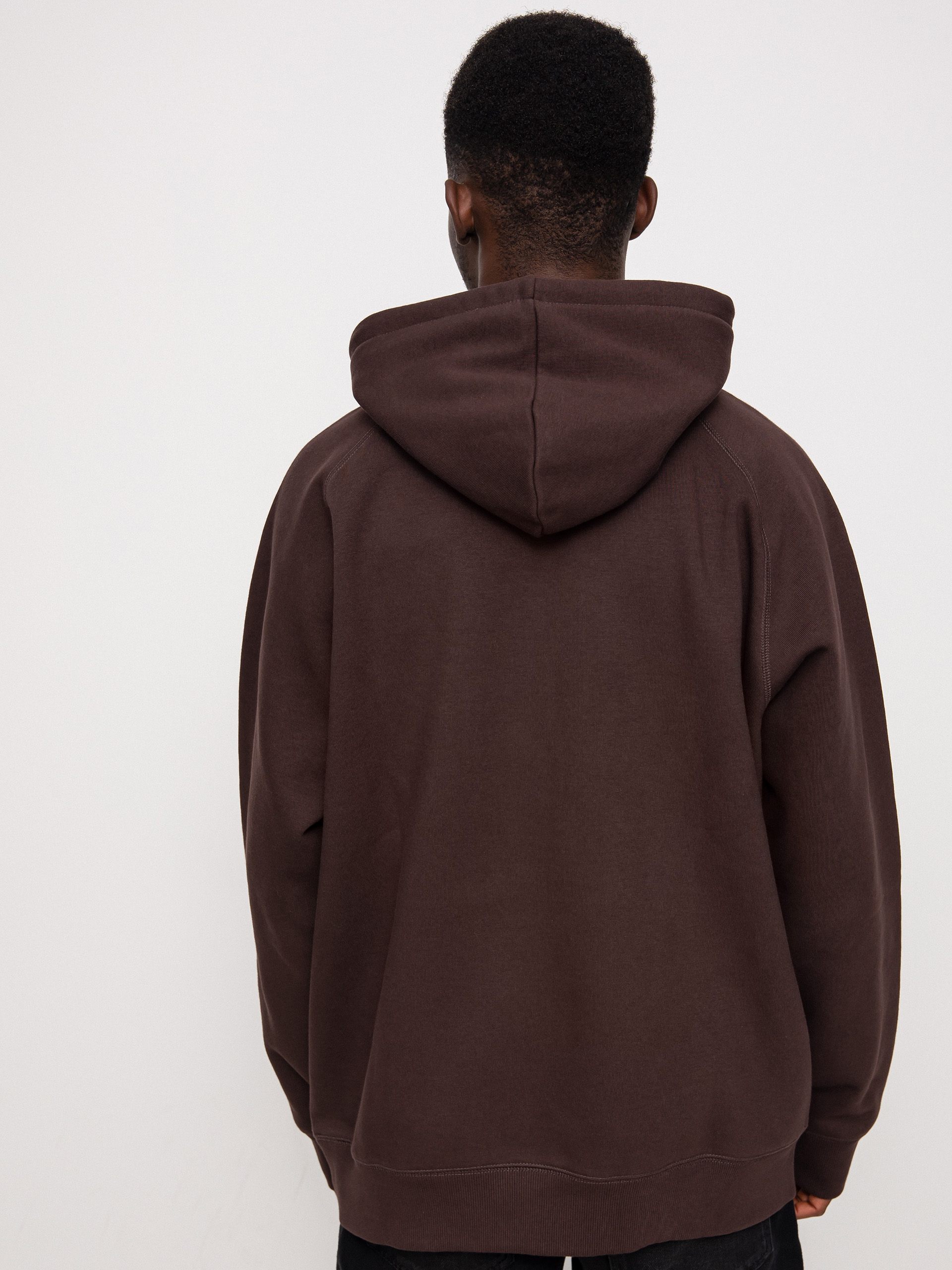 Bluza z kapturem Carhartt WIP Chase HD (dark umber/gold)