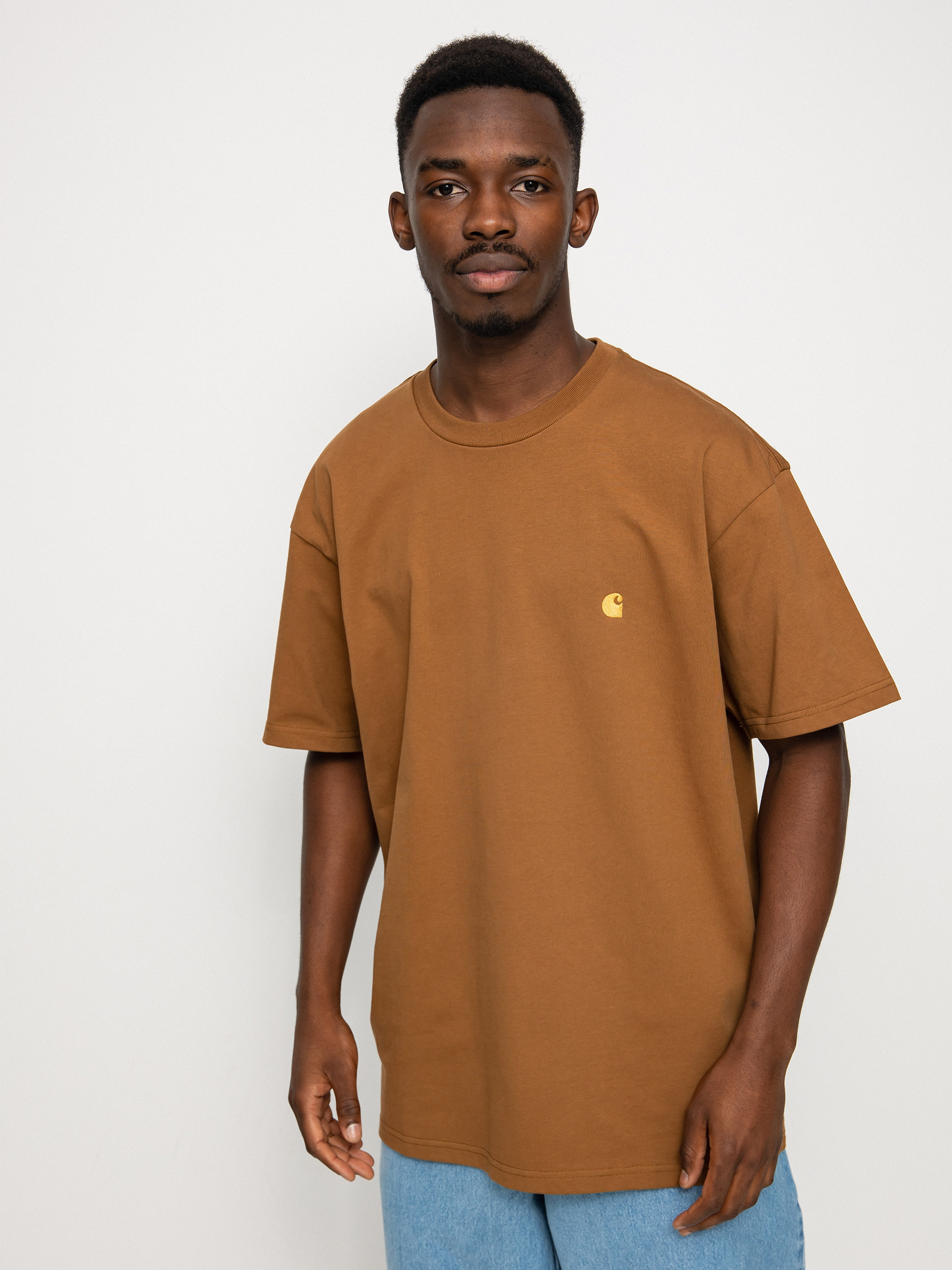T-shirt Carhartt WIP Chase (hamilton brown/gold)