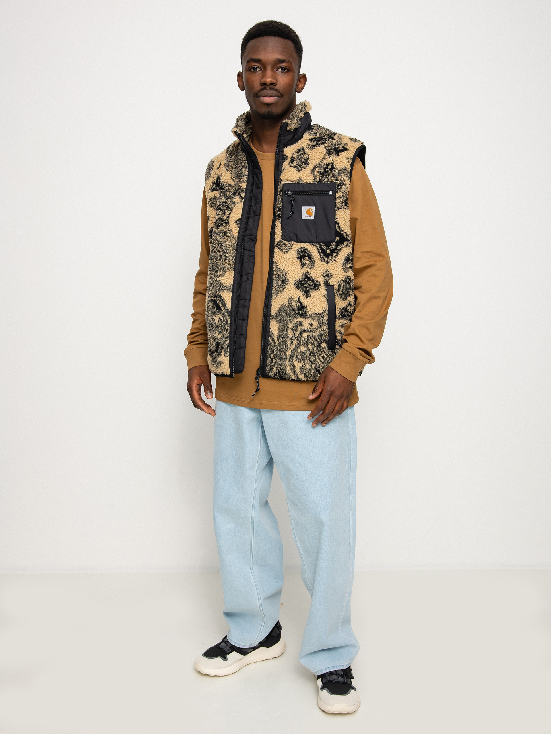 Kamizelka Carhartt WIP Prentis Liner (verse jacquard/dusty h brown/soot/black)