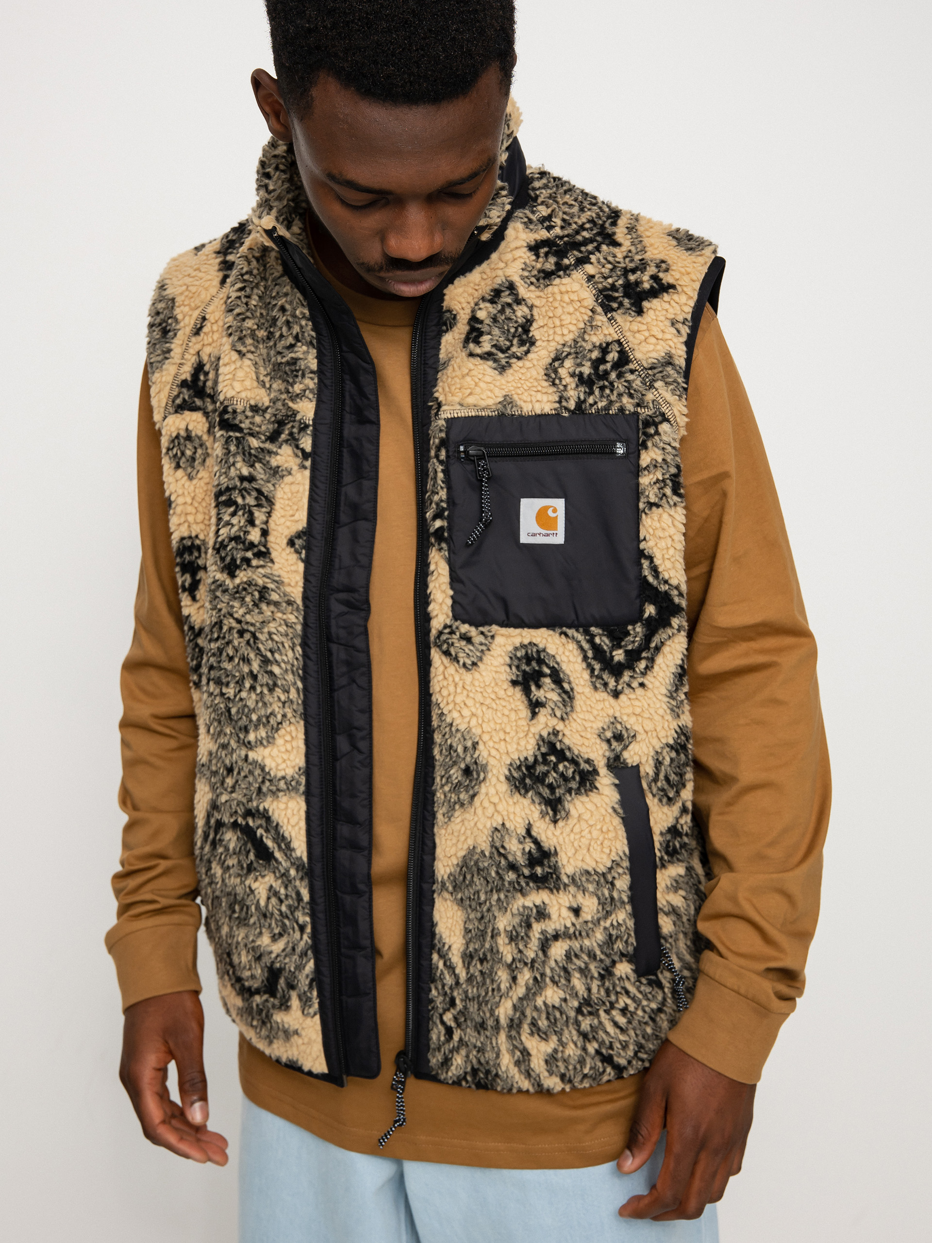 Kamizelka Carhartt WIP Prentis Liner (verse jacquard/dusty h brown/soot/black)