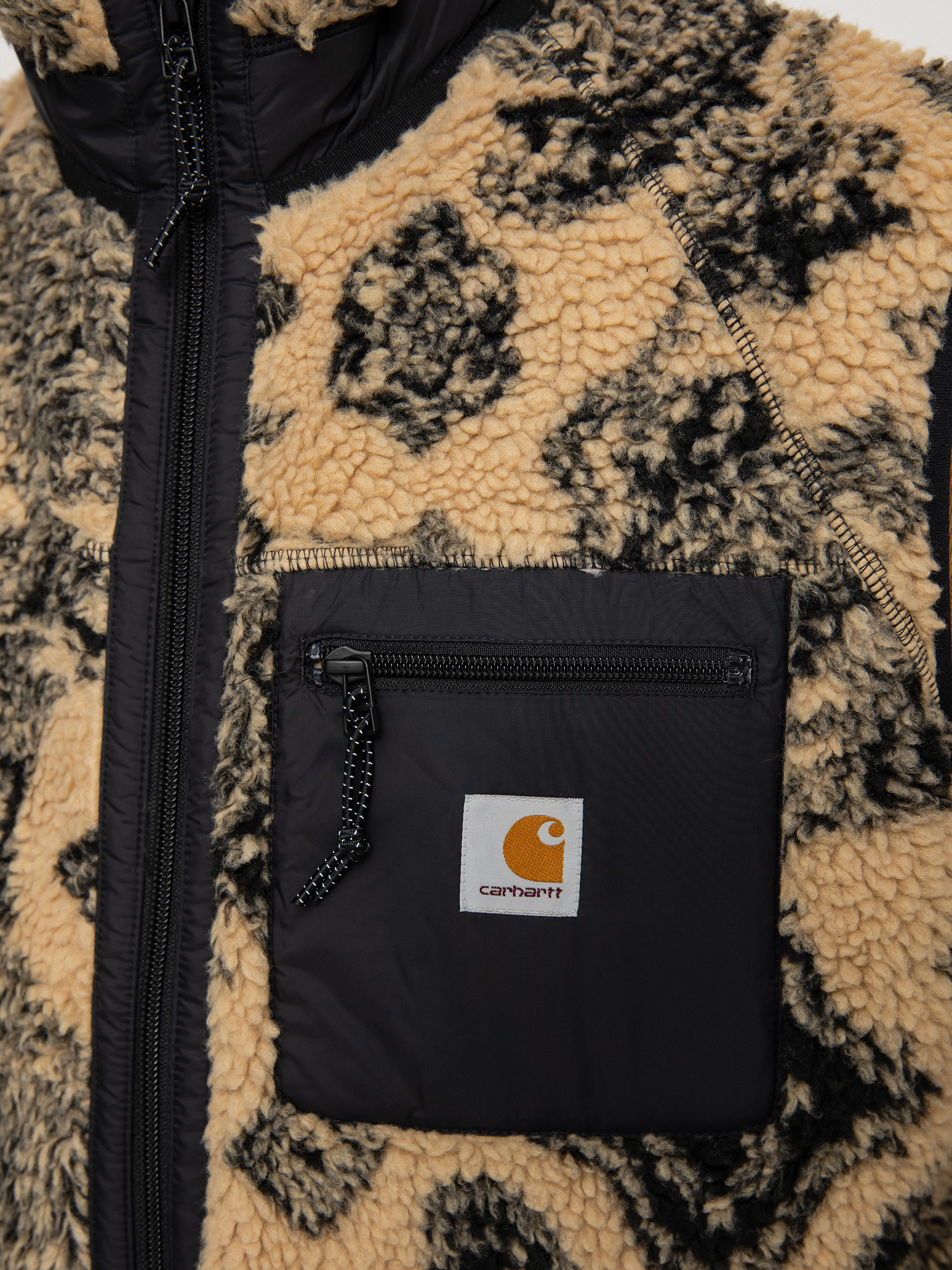 Kamizelka Carhartt WIP Prentis Liner (verse jacquard/dusty h brown/soot/black)