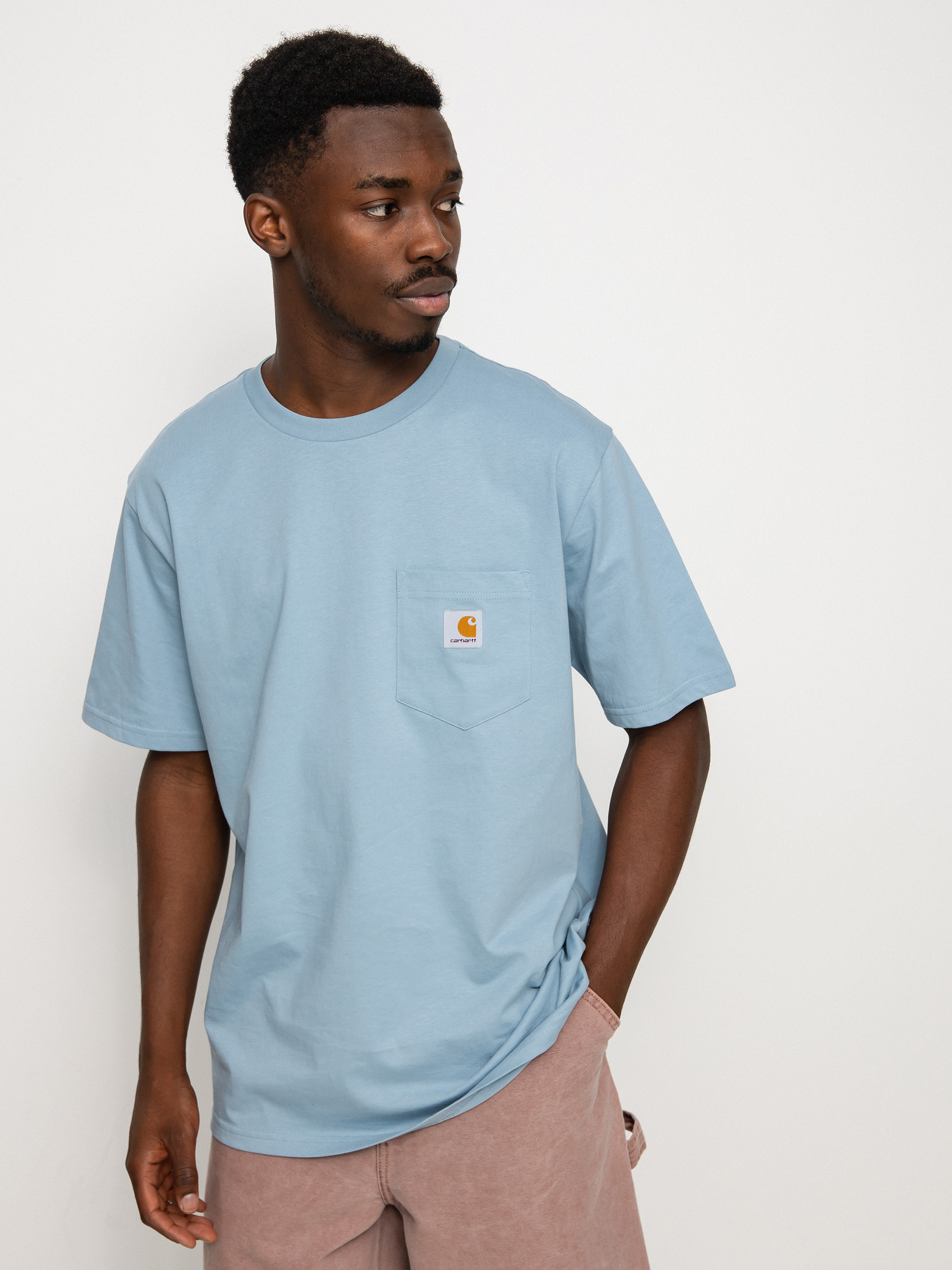 T-shirt Carhartt WIP Pocket (misty sky)