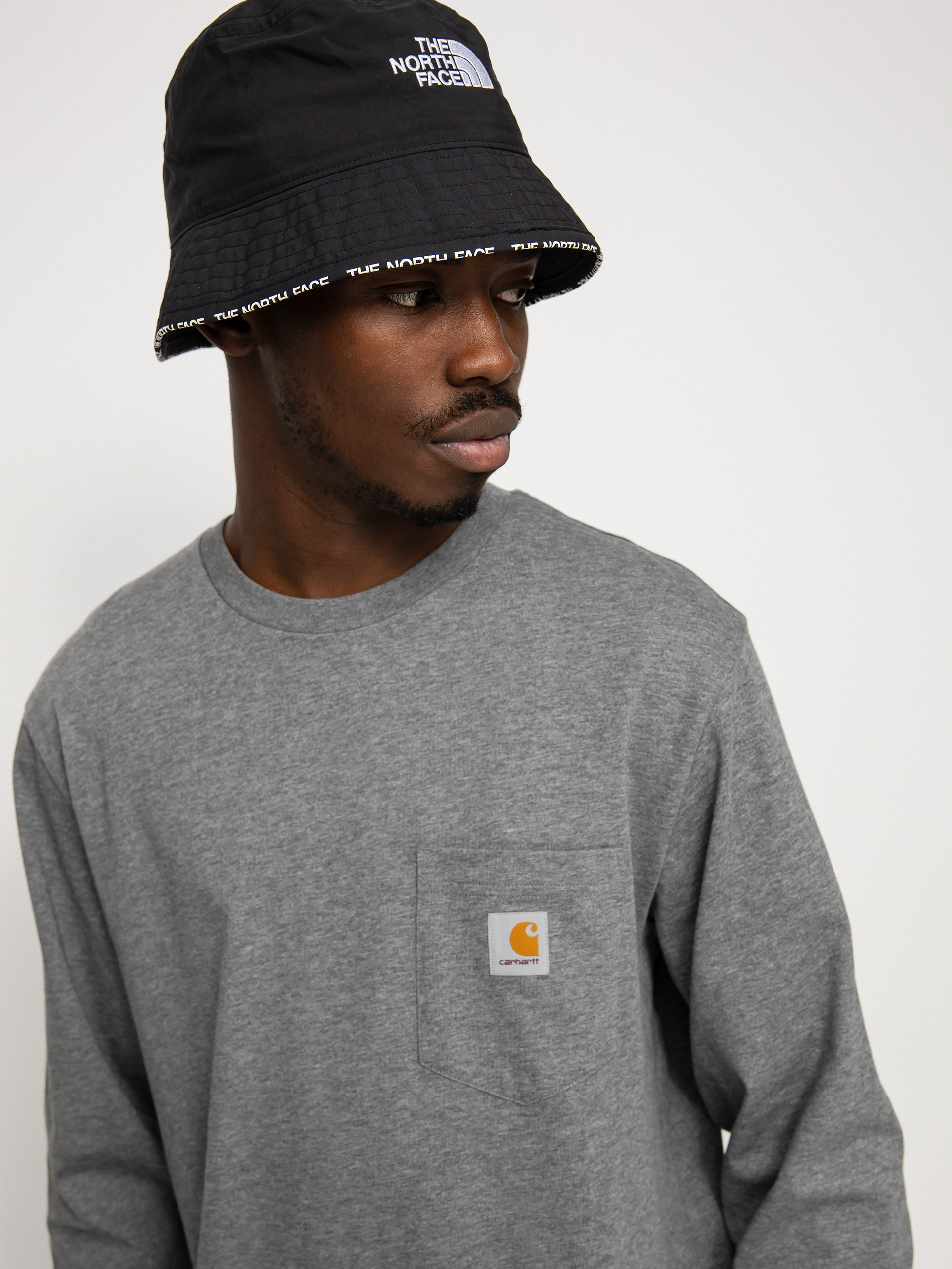 Longsleeve Carhartt WIP Pocket (dark grey heather)