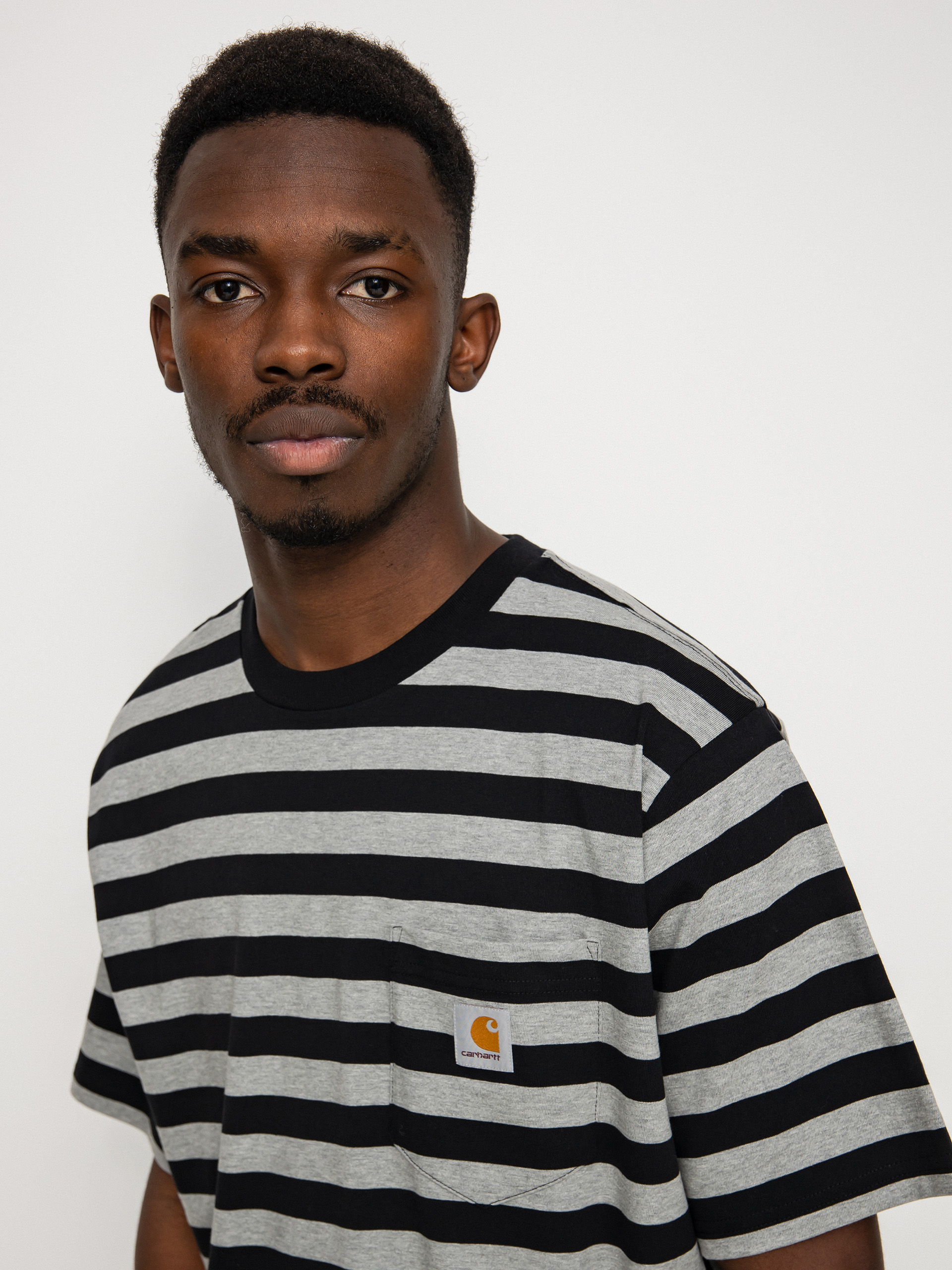 T-shirt Carhartt WIP Merrick Pocket (merrick stripe/black/grey heather)