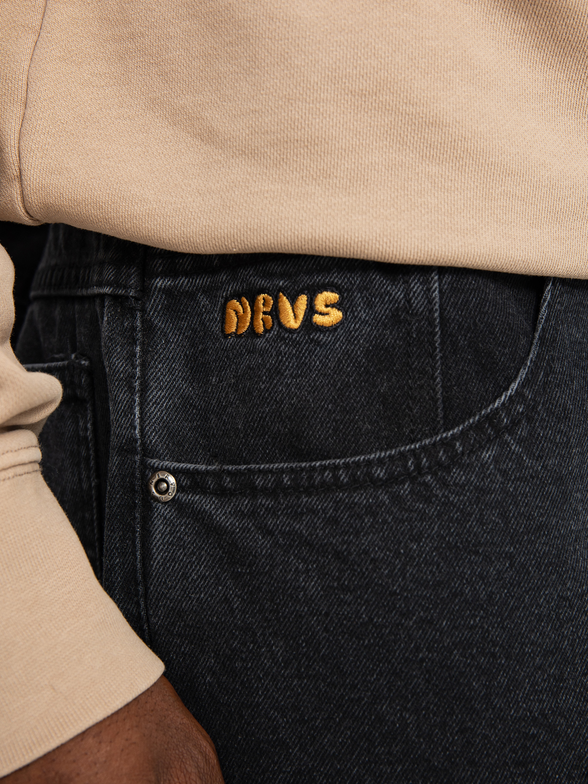 Spodnie Nervous Baggy (denim black)