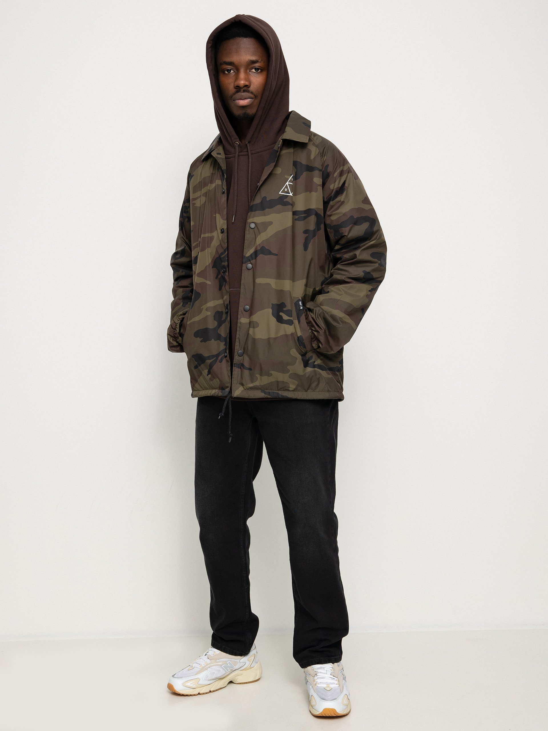Kurtka HUF Essentials Triple Triangle Coaches (woodland)