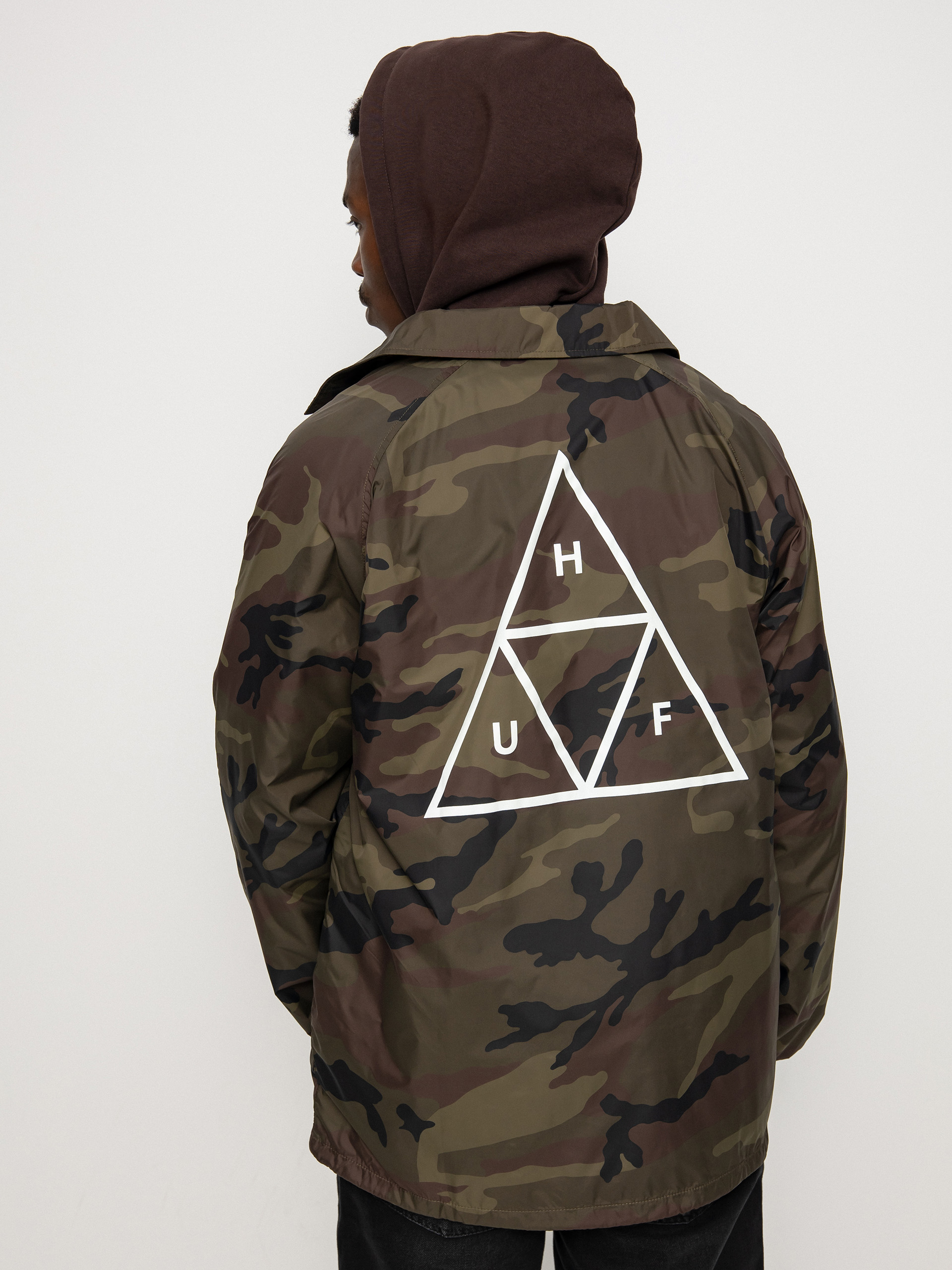 Kurtka HUF Essentials Triple Triangle Coaches (woodland)