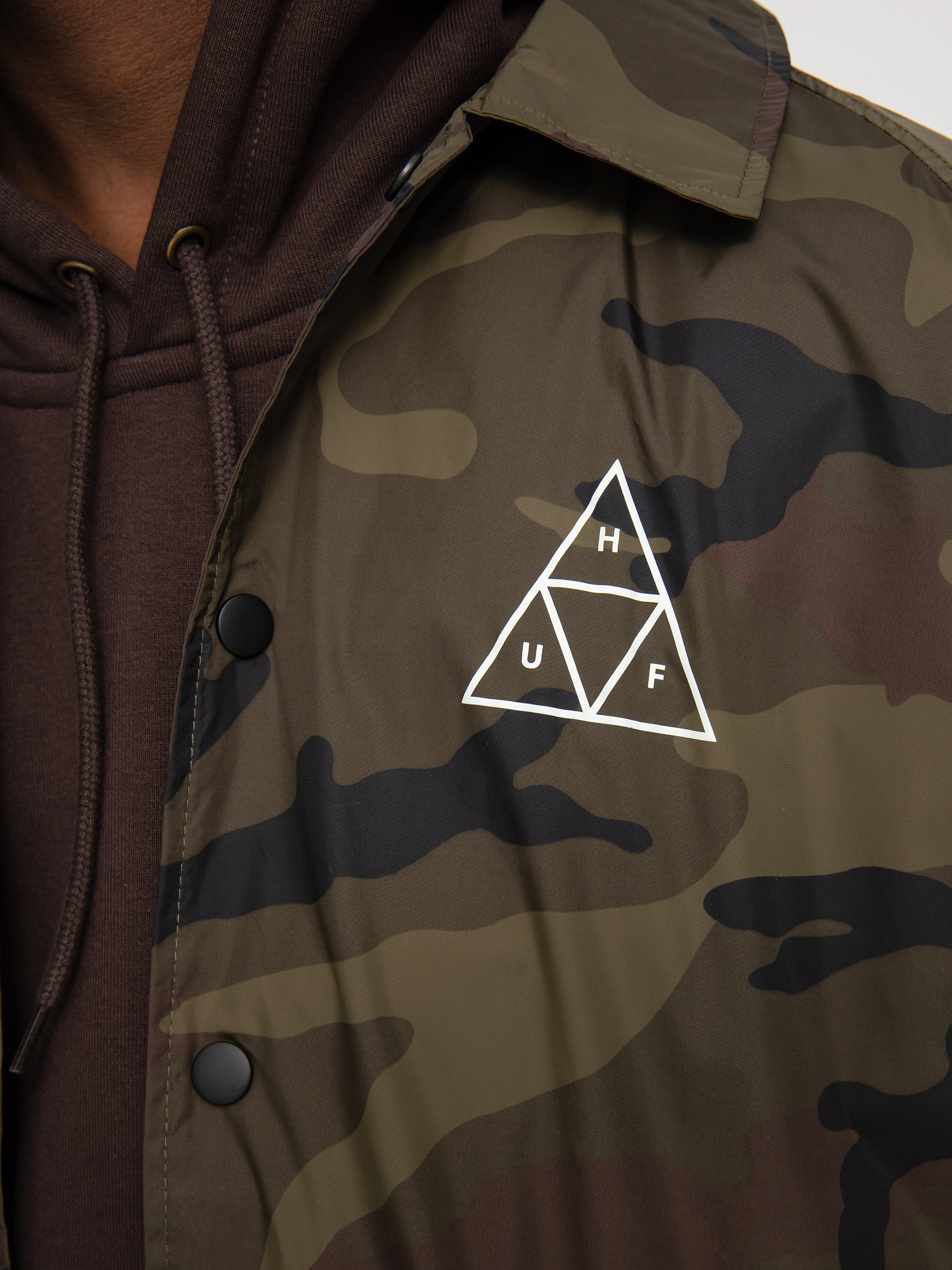 Kurtka HUF Essentials Triple Triangle Coaches (woodland)
