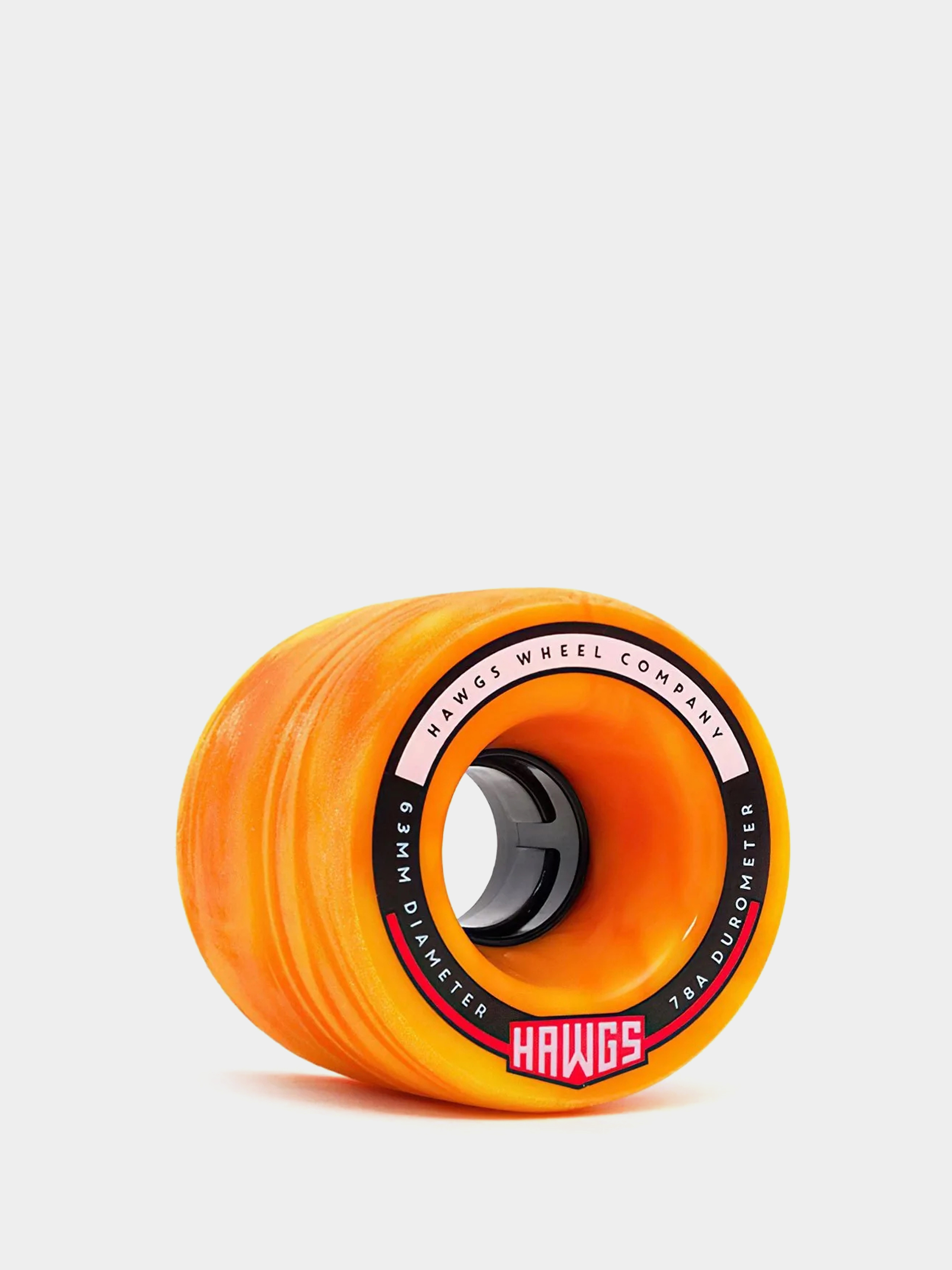 Ku00f3u0142ka Landyachtz Fattie Hawgs 78A (orange/yellow swirl)
