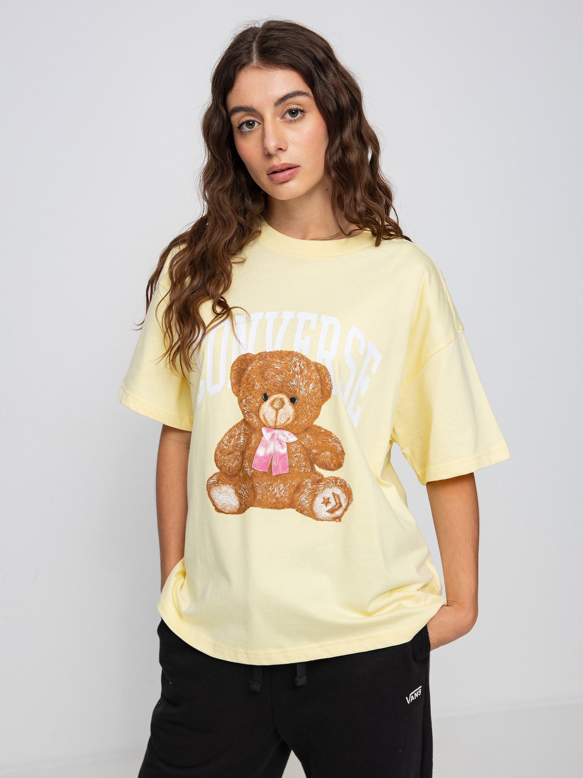 T-shirt Converse Oversized Teddy Bear Wmn (soft sunshine)