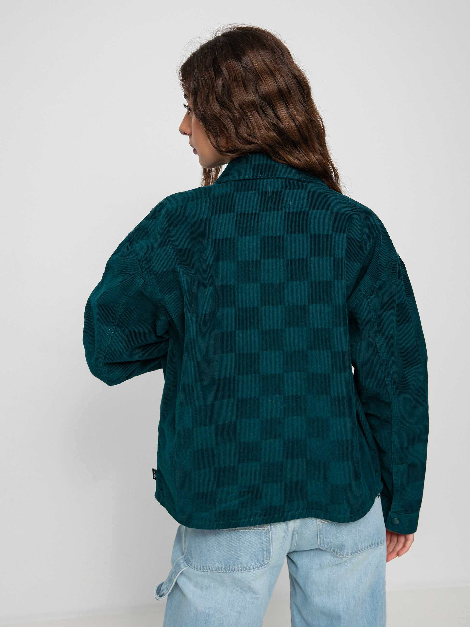 Koszula Vans Check It Out Shacket Wmn (checkerboard cord deep teal)