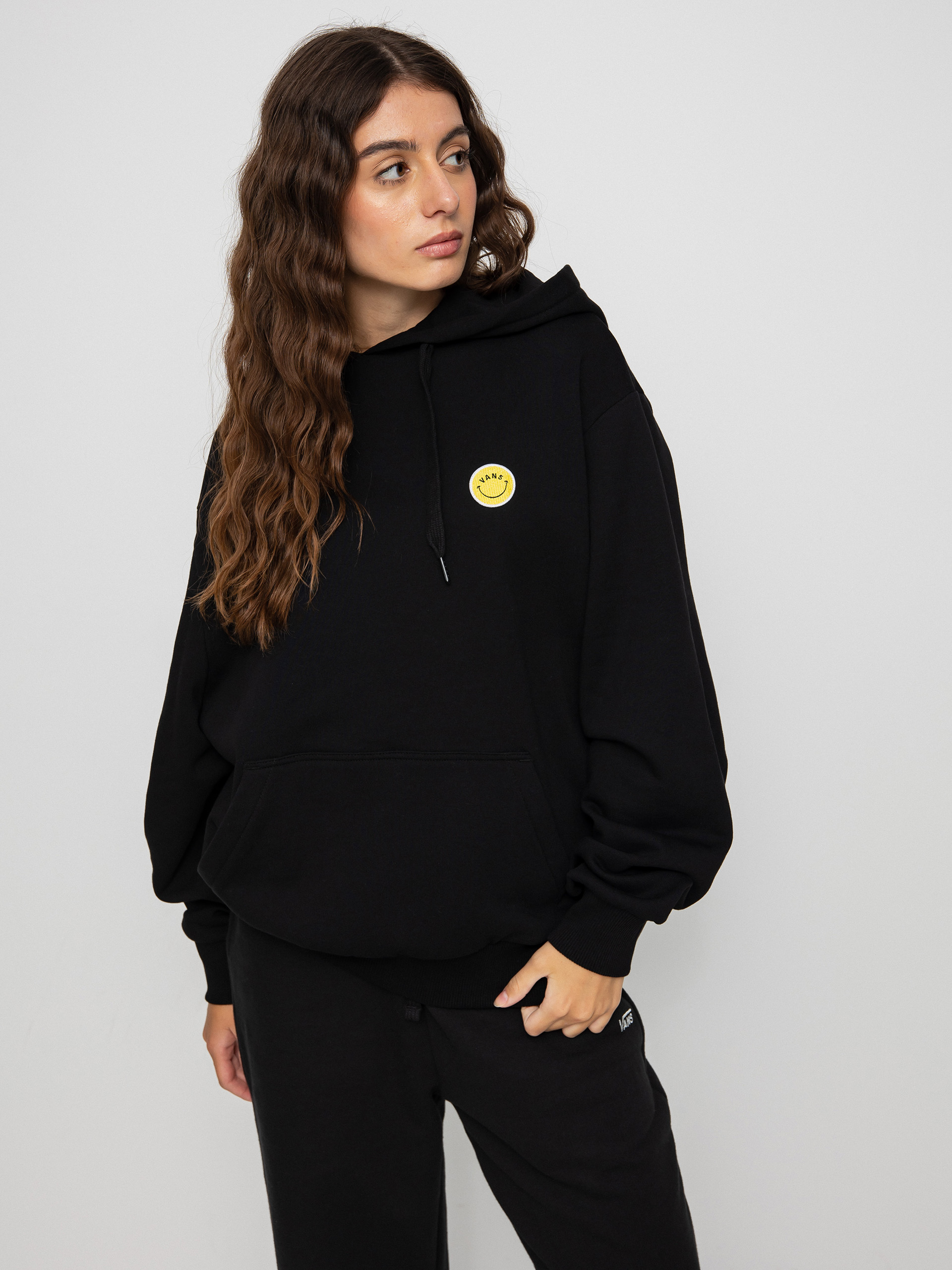 Bluza z kapturem Vans Mar Mar Ls HD Wmn (radically happy black)