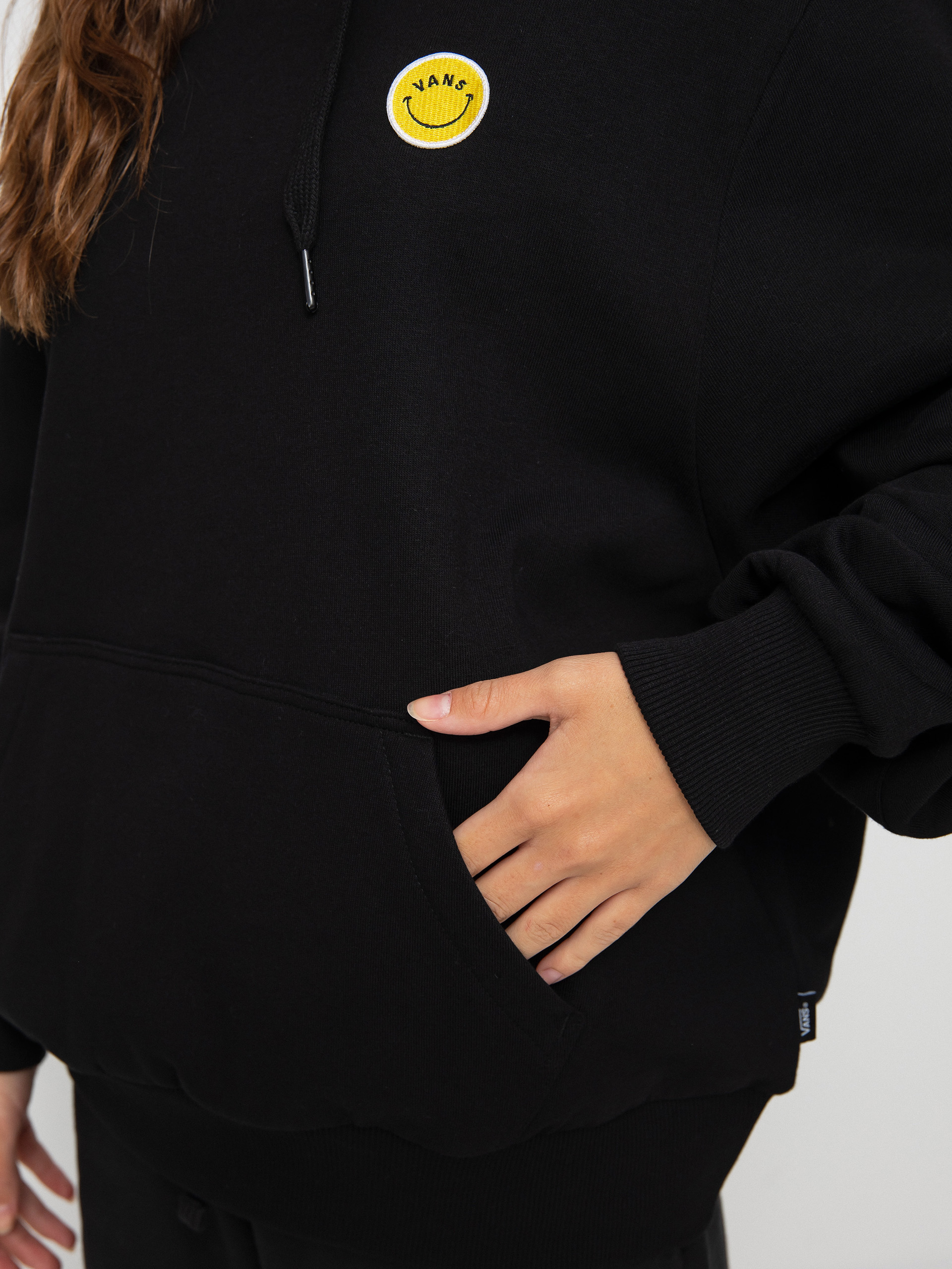 Bluza z kapturem Vans Mar Mar Ls HD Wmn (radically happy black)
