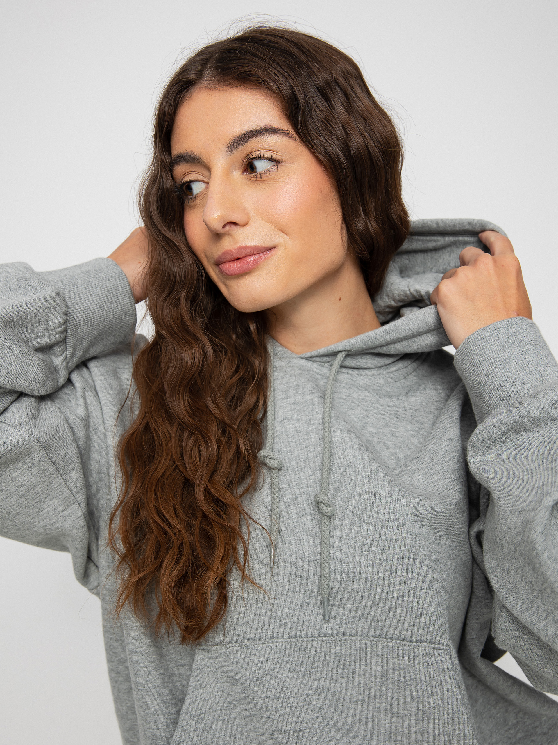 Bluza z kapturem Carhartt WIP Casey HD Wmn (grey heather/silver)