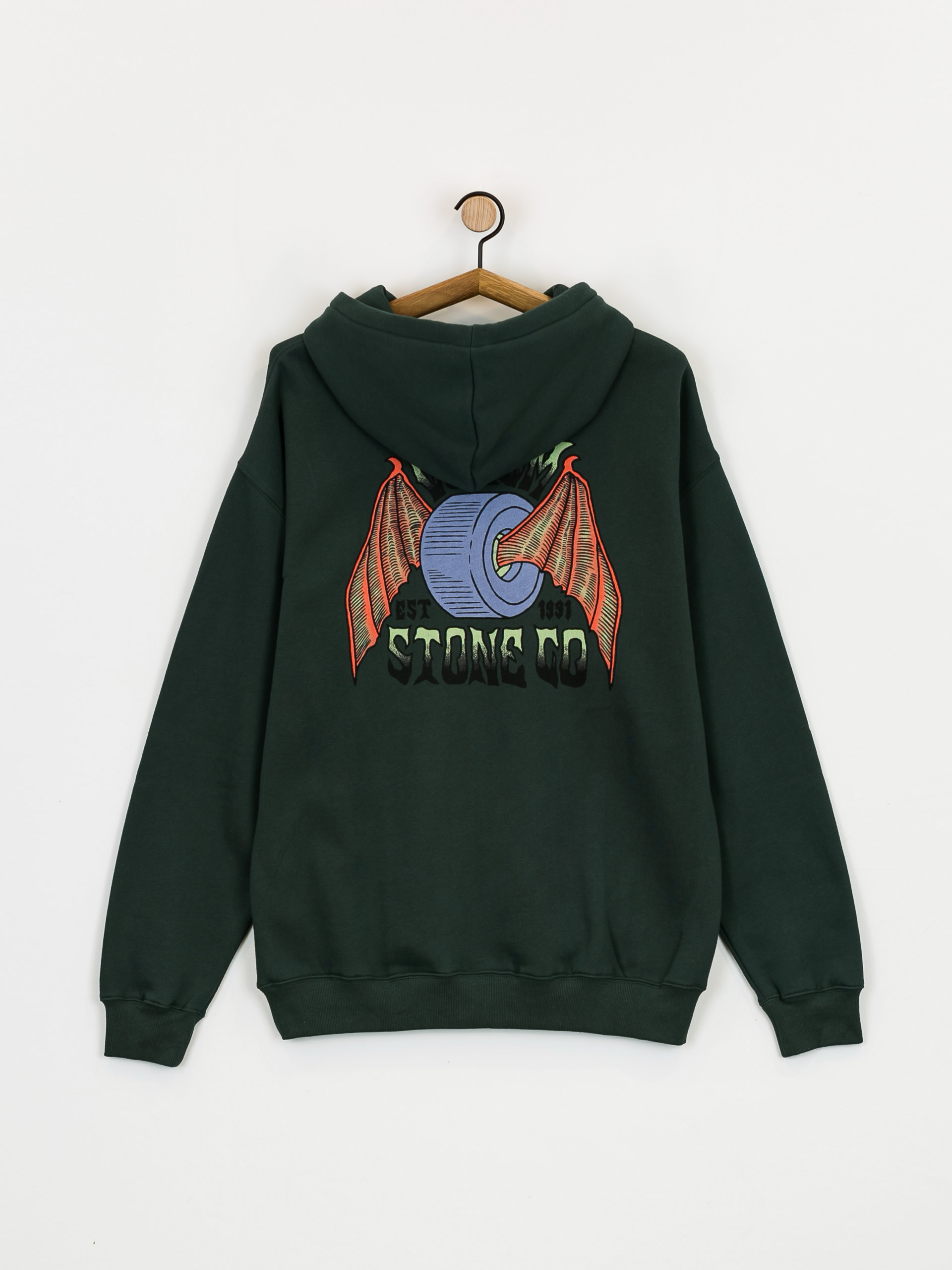 Bluza z kapturem Volcom Hell Wheel HD (cedar green)