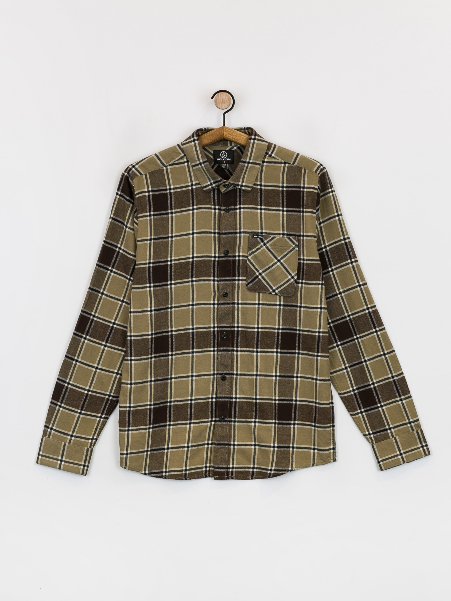 Koszula Volcom Caden Plaid Ls (khaki)