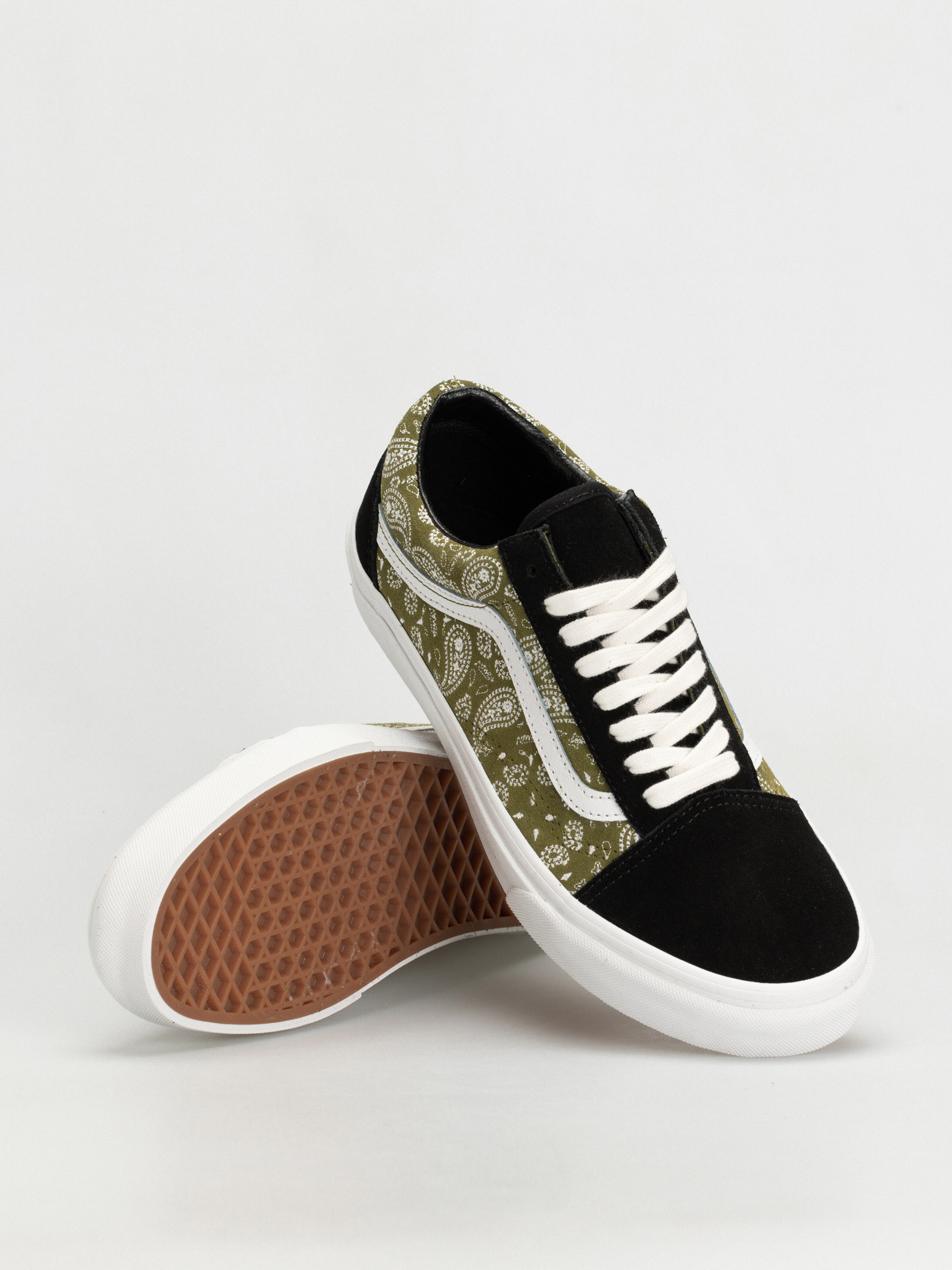 Buty Vans Old Skool (paisley suede black/olive)
