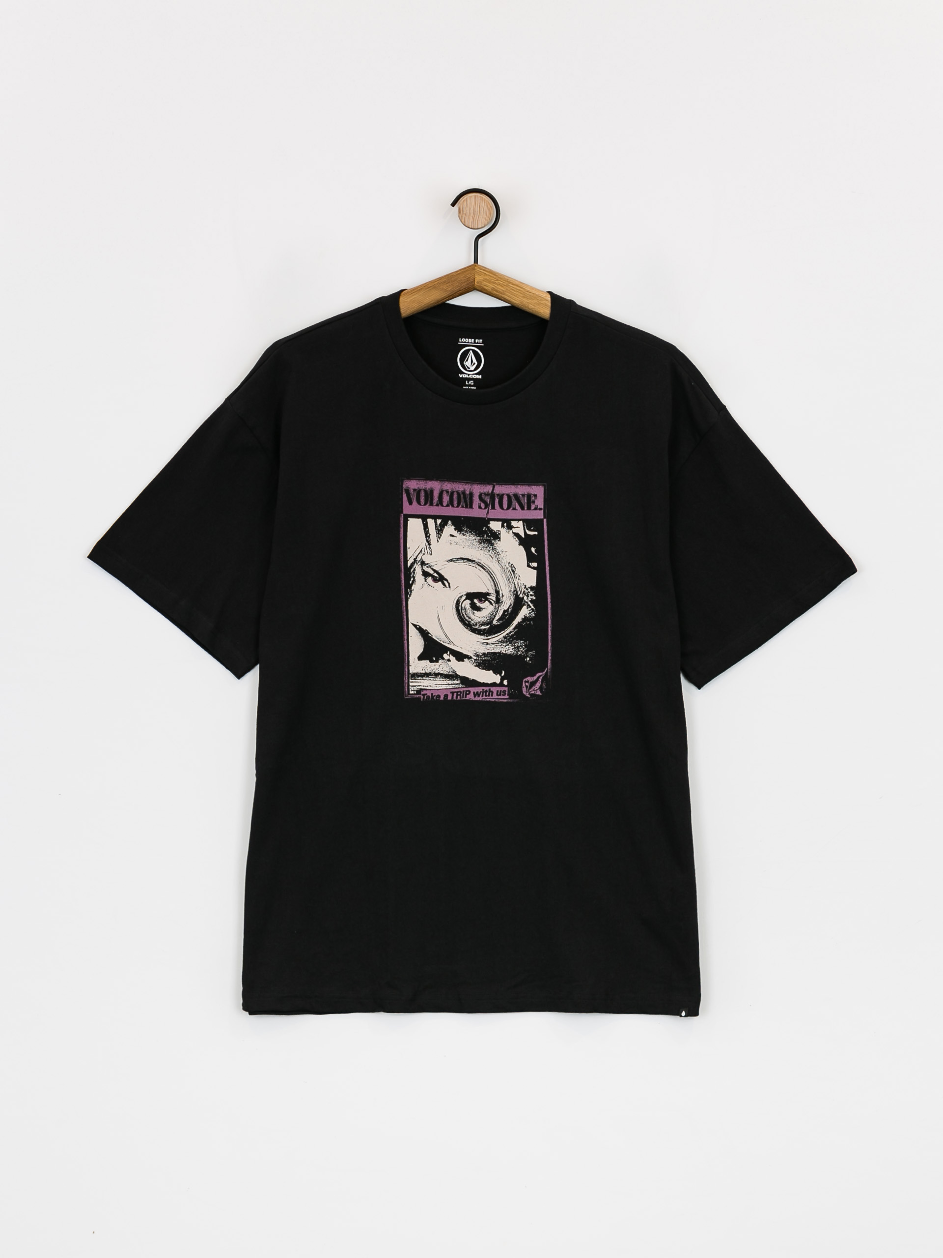T-shirt Volcom Psych Trip Lse (black)