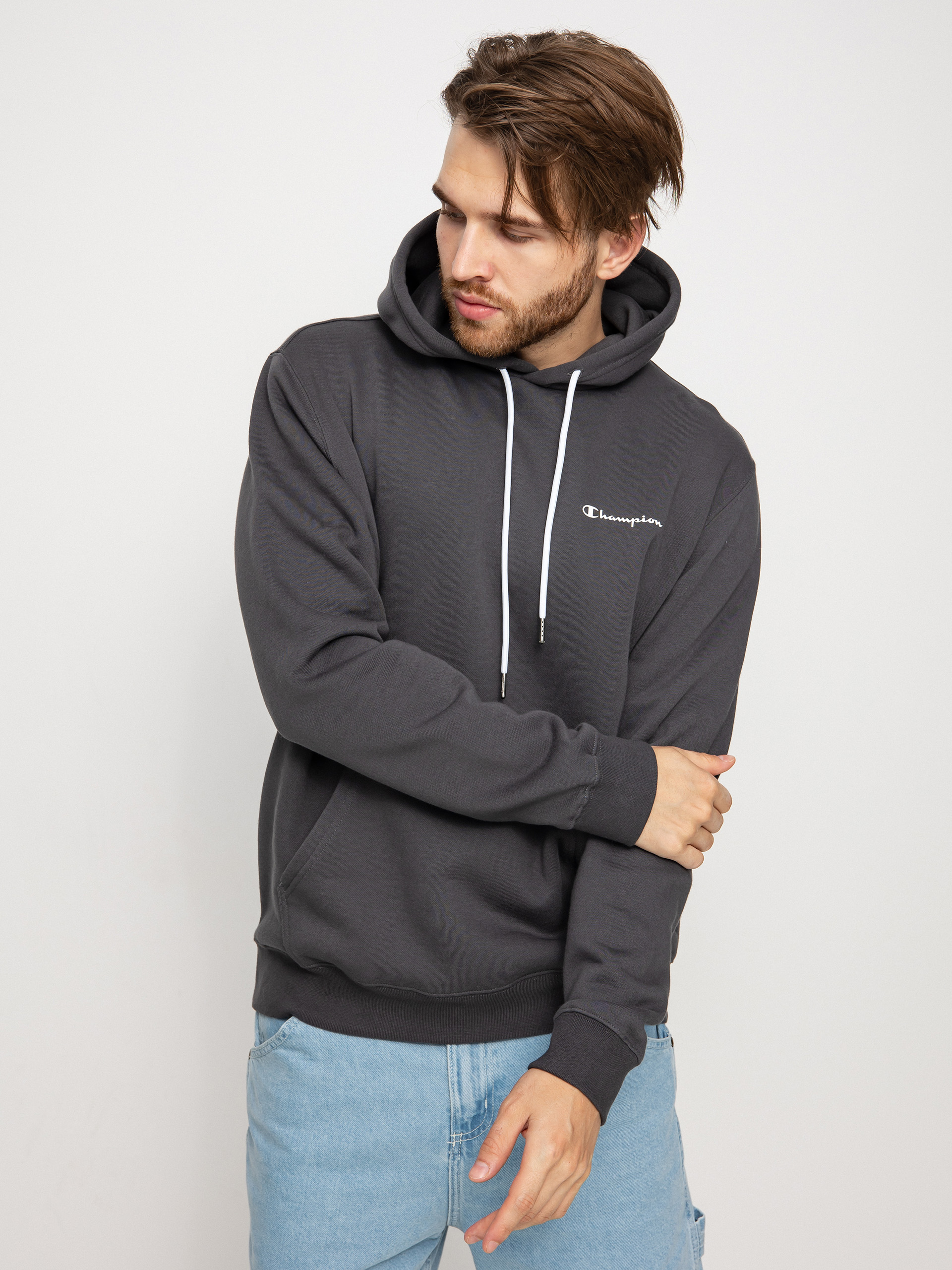 Bluza z kapturem Champion Legacy Hooded Sweatshirt 218287 HD (dag)