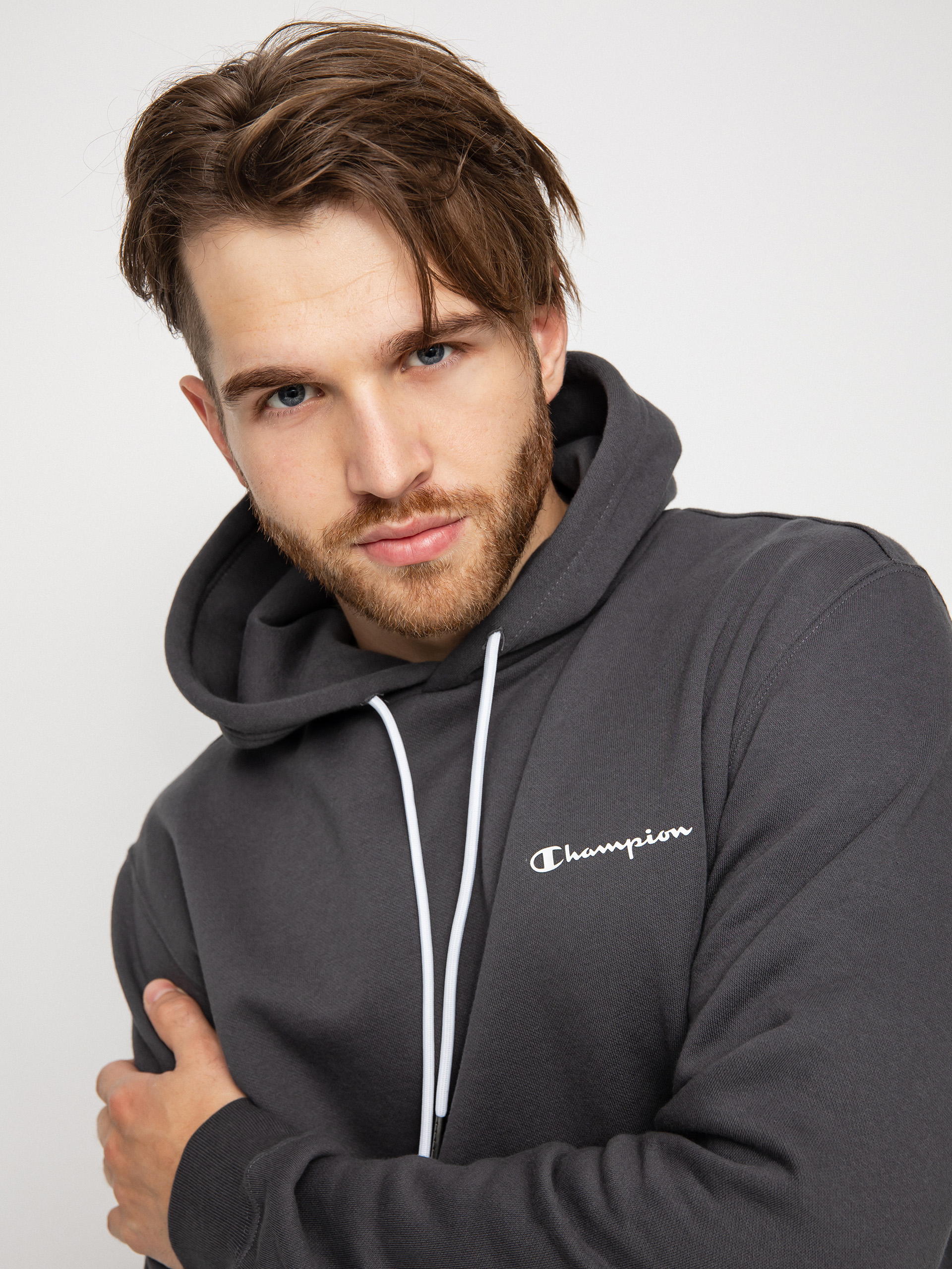 Bluza z kapturem Champion Legacy Hooded Sweatshirt 218287 HD (dag)