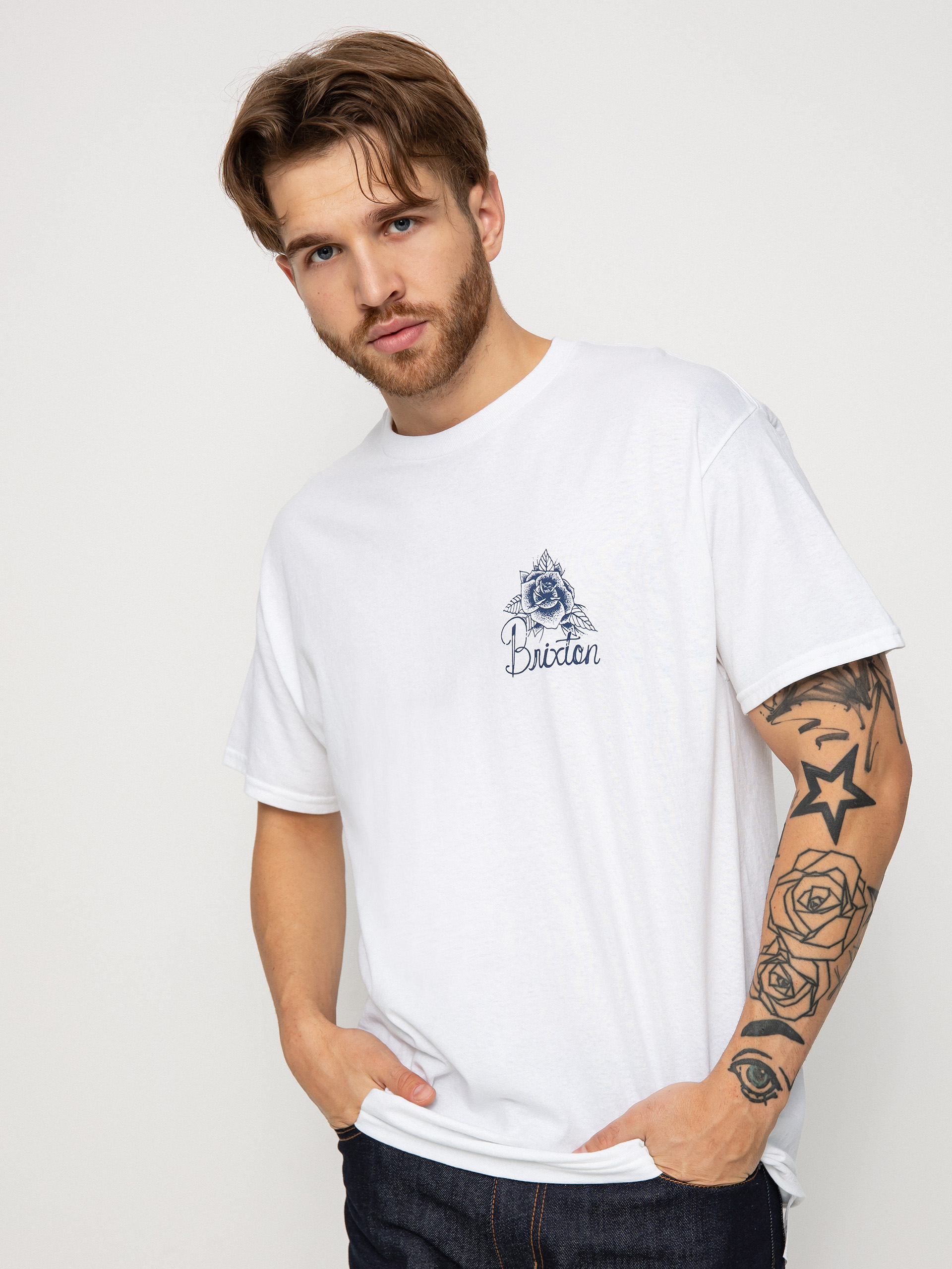 T-shirt Brixton Lost Highway (white)