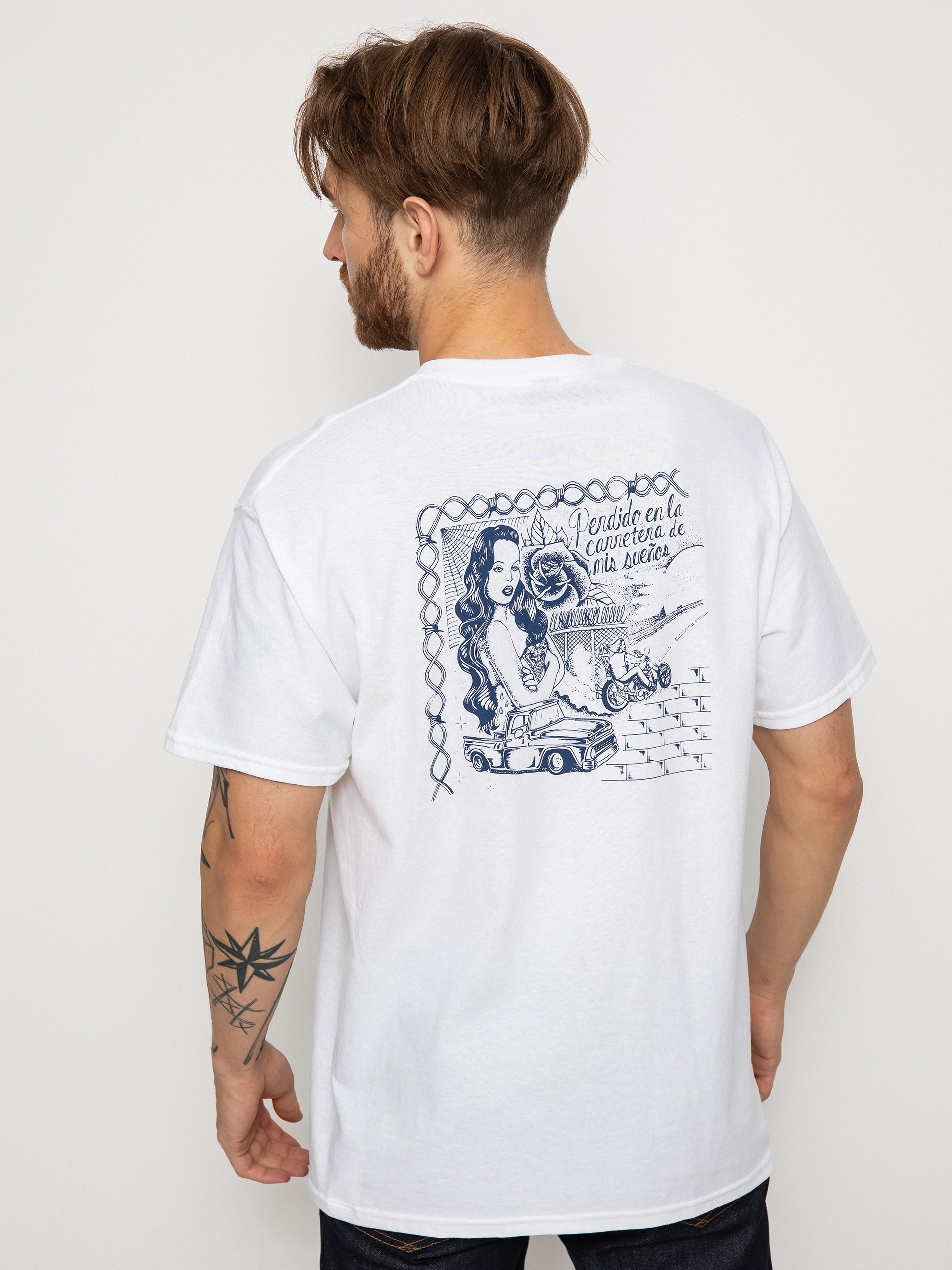T-shirt Brixton Lost Highway (white)
