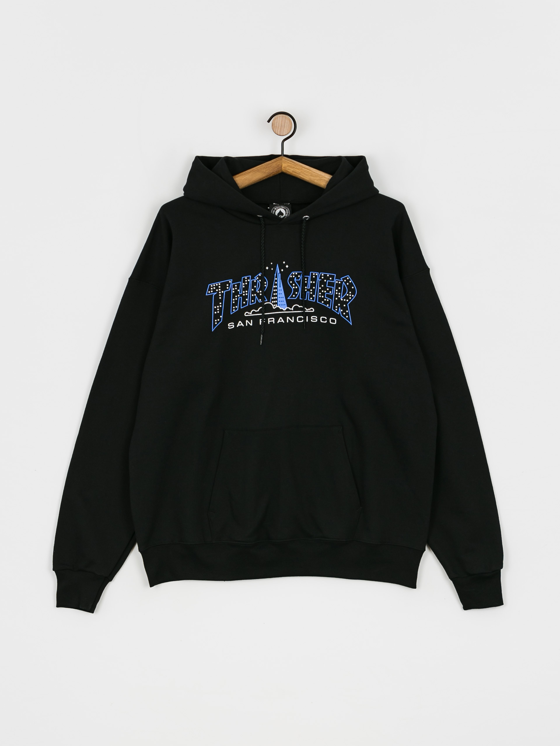Bluza z kapturem Thrasher Pyramid HD (black)