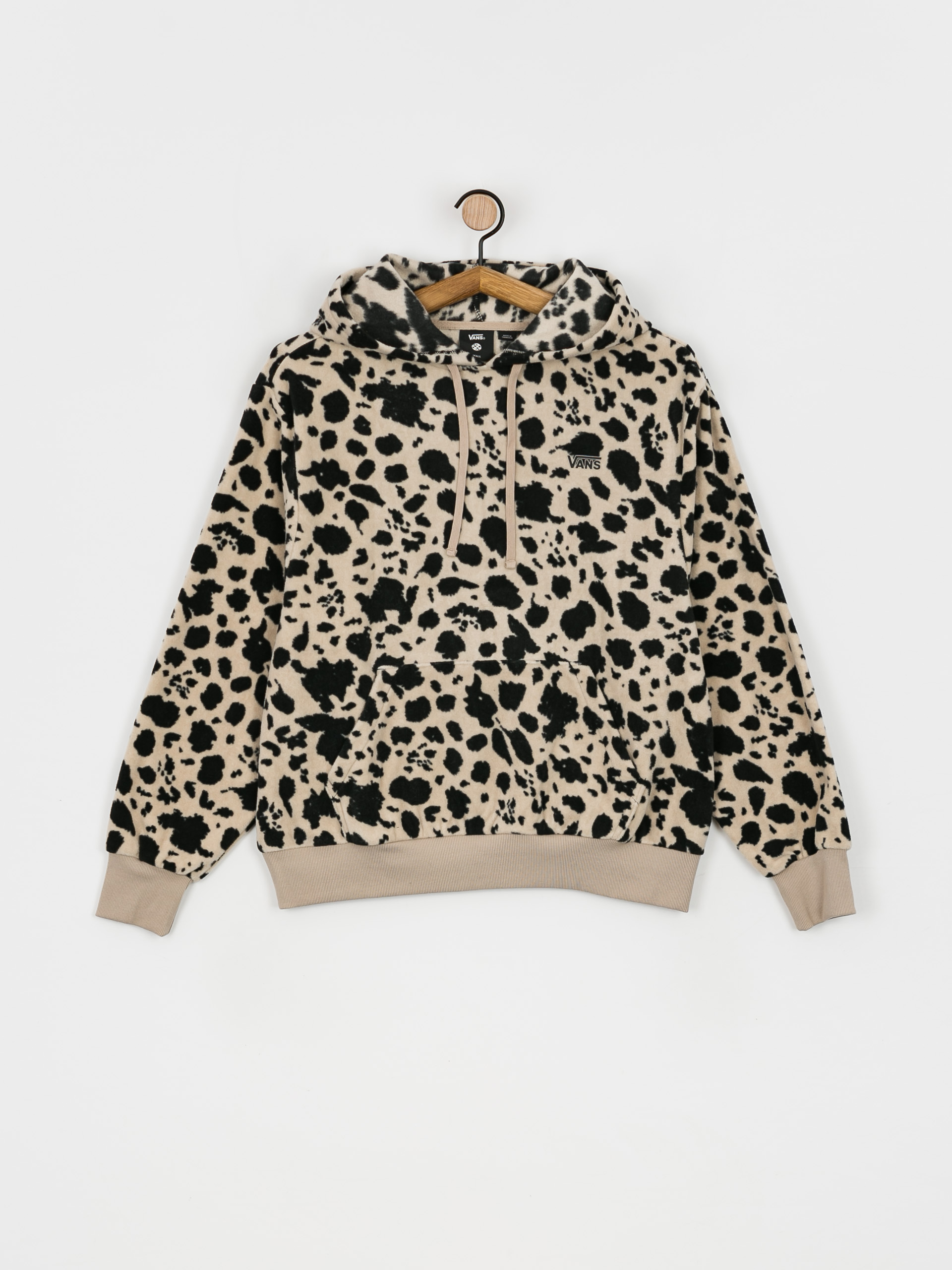 Bluza z kapturem Vans Dotty Ls HD Wmn (dotty animal black)