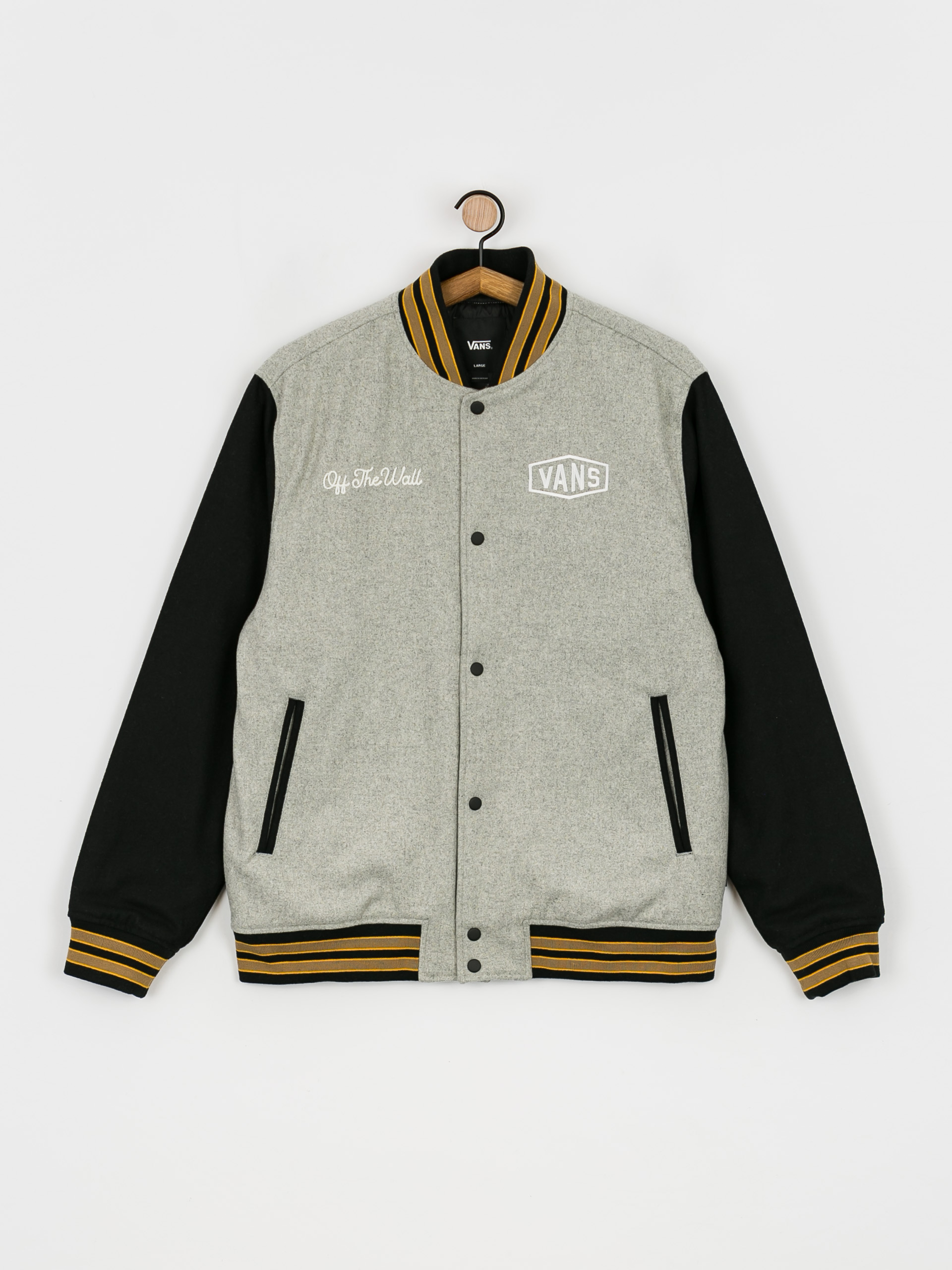 Kurtka Vans Checkerboard Research Varsity (checkerboard research charcoal heather/b)