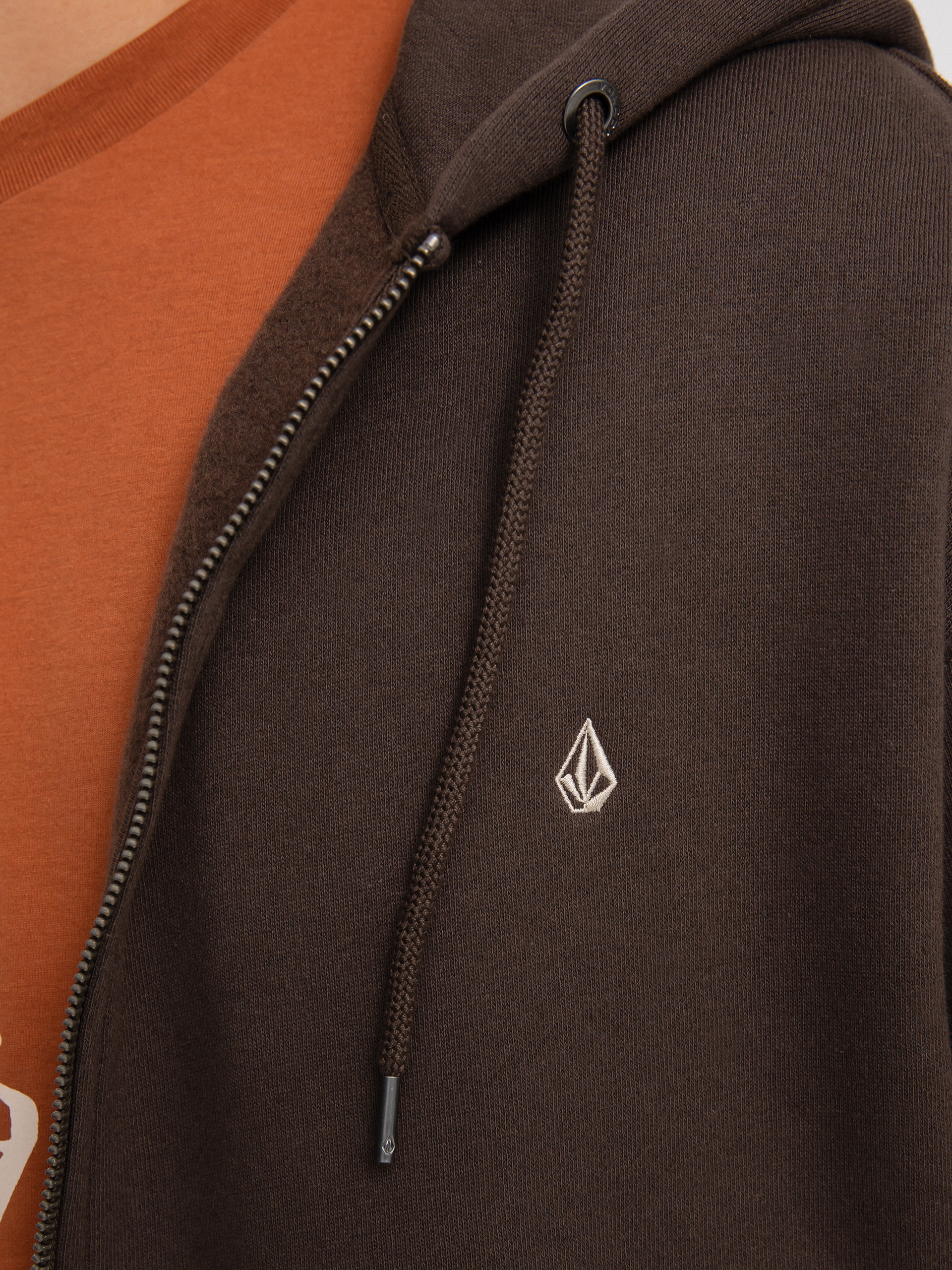 Bluza Volcom Sngl Stn Zip (dark brown)