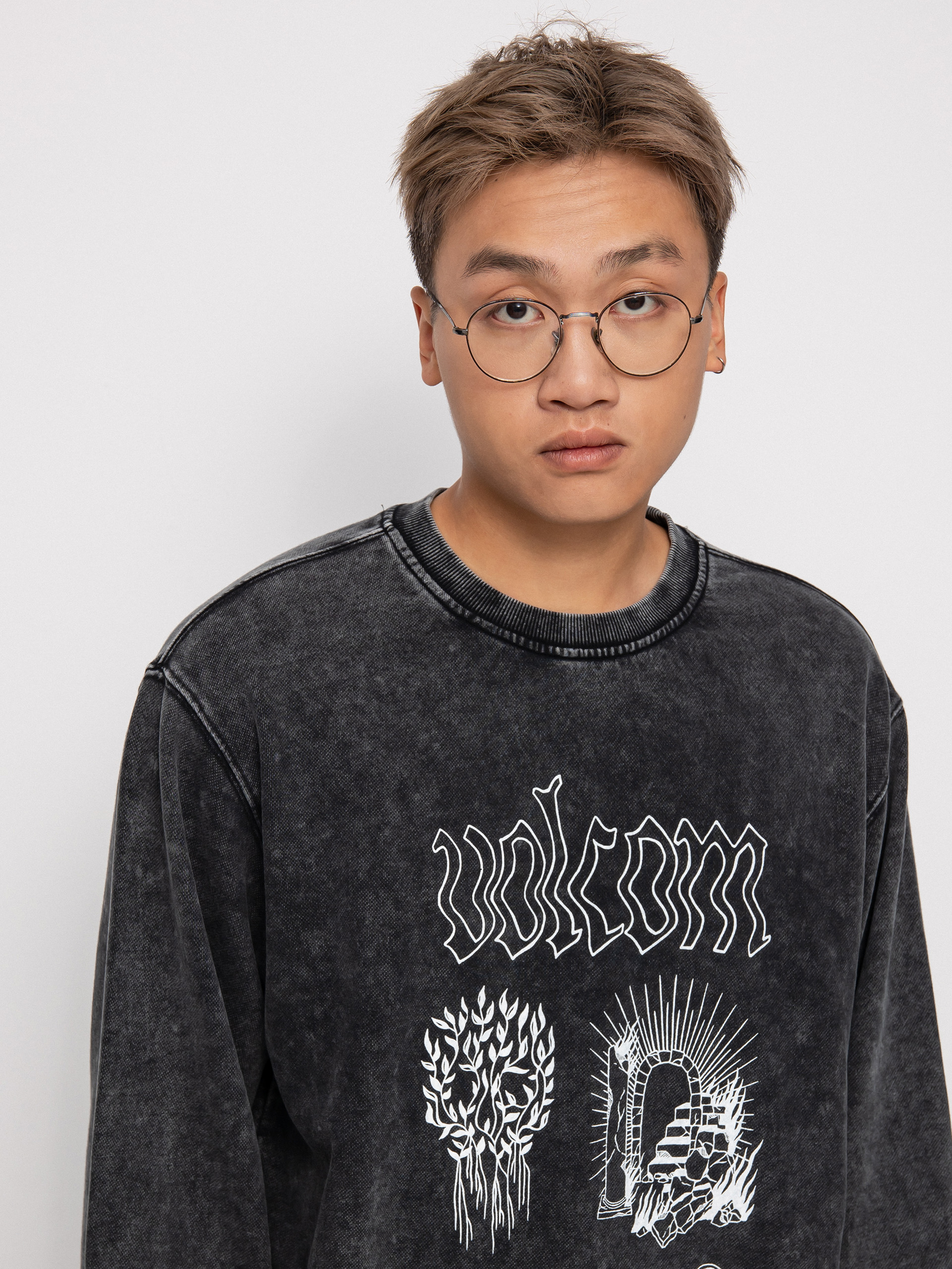 Bluza Volcom Fa Vaderetro Crew (black)