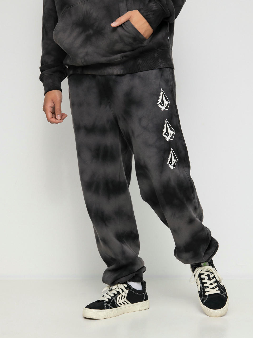 Spodnie Volcom Iconic Stone Plus Fleece (black)