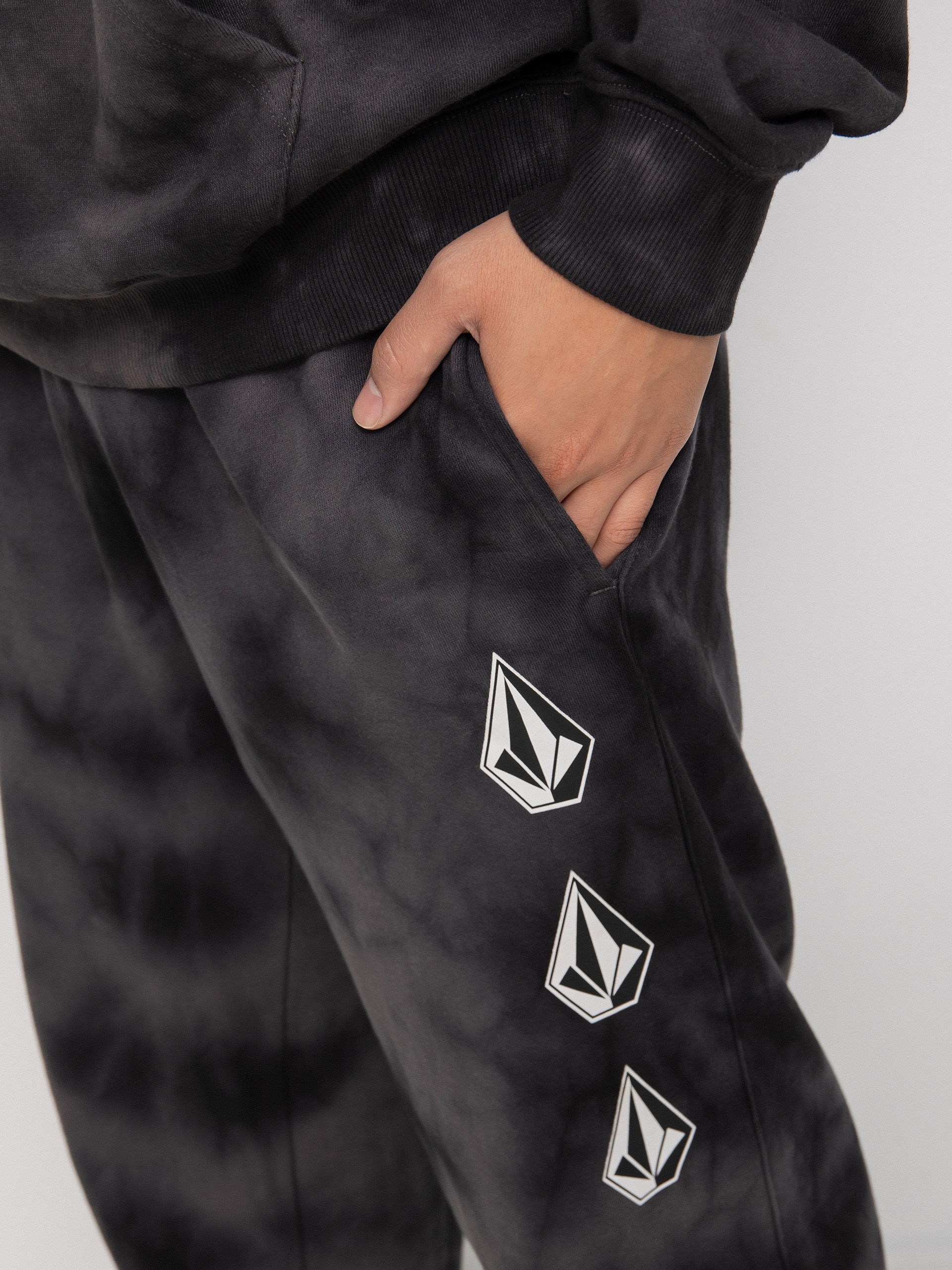Spodnie Volcom Iconic Stone Plus Fleece (black)