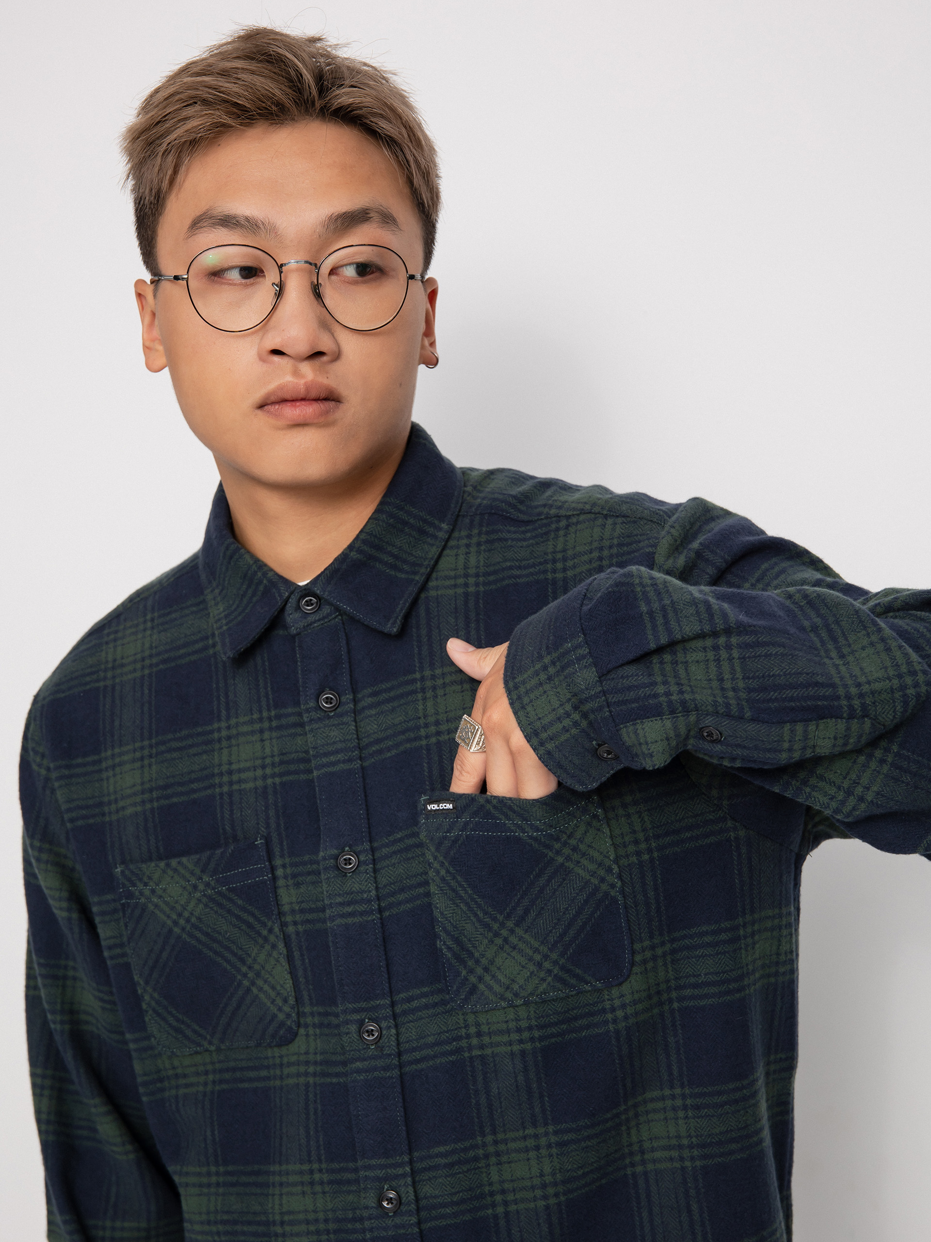 Koszula Volcom Tone Stone Ls (cedar green)