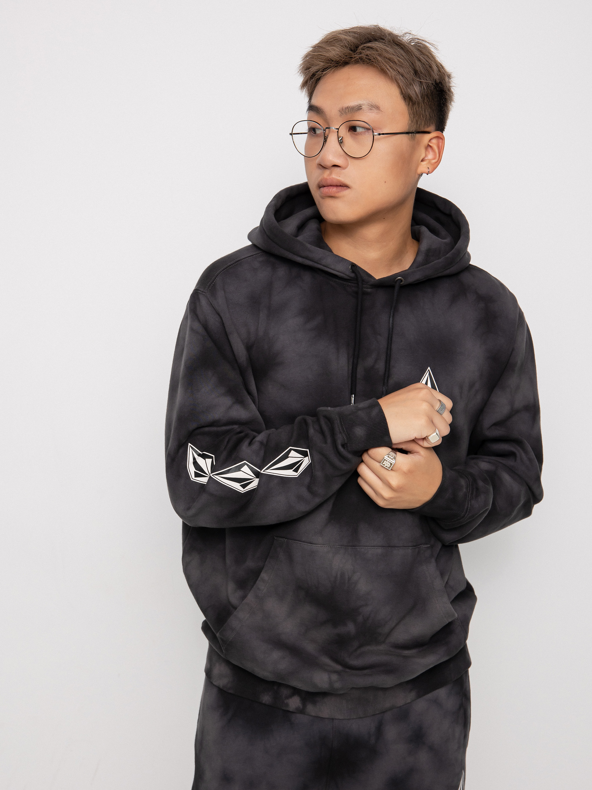 Bluza z kapturem Volcom Iconic Stone Plus HD (black)