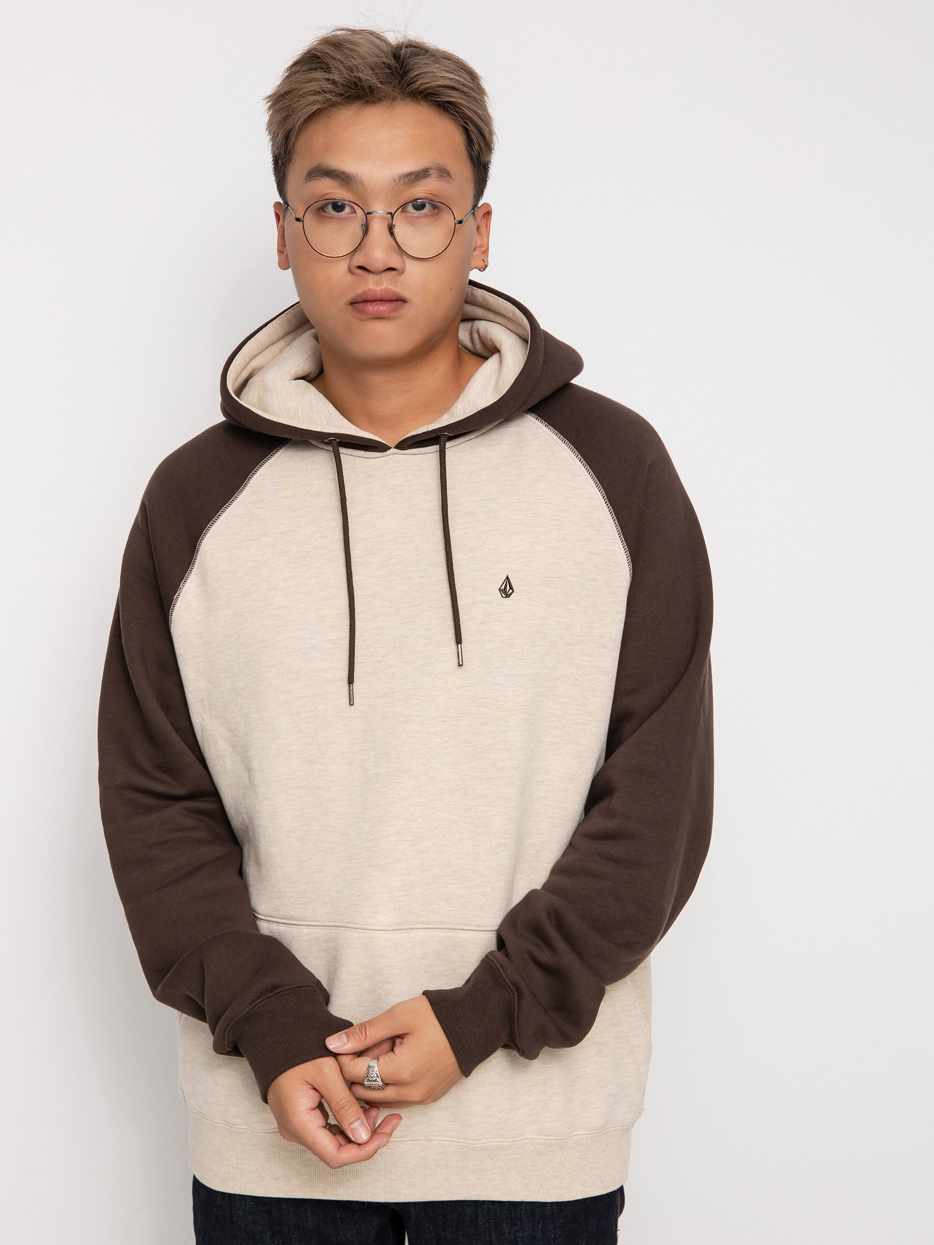 Bluza z kapturem Volcom Homak HD (whitecap grey)