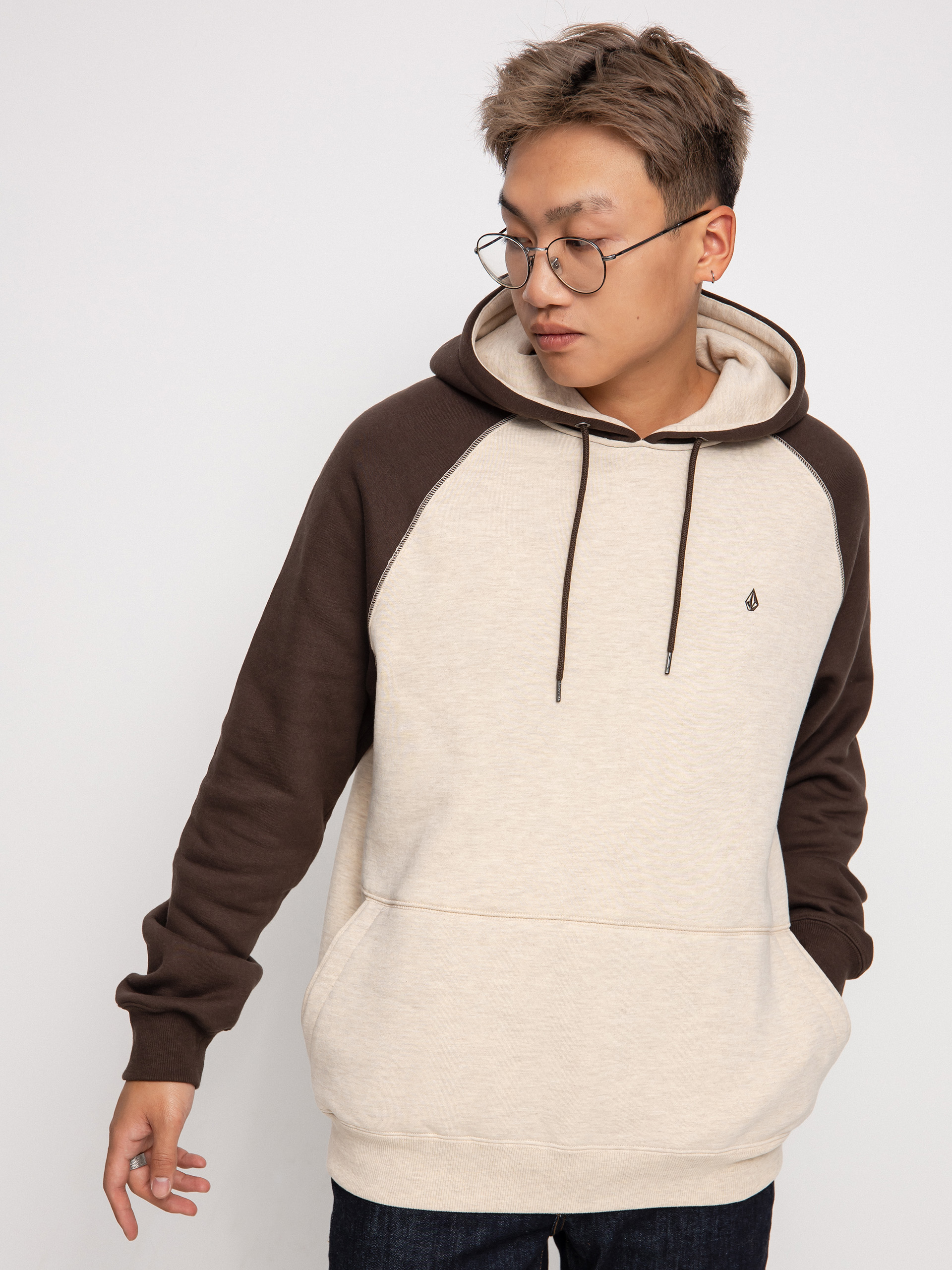 Bluza z kapturem Volcom Homak HD (whitecap grey)